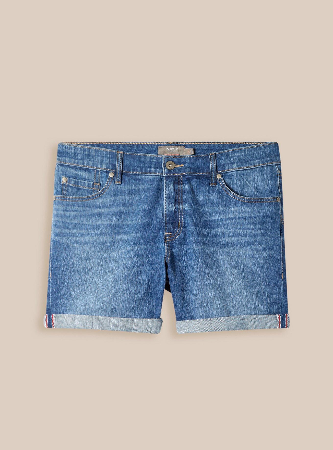 5 Inch Vintage Stretch Mid-Rise Short