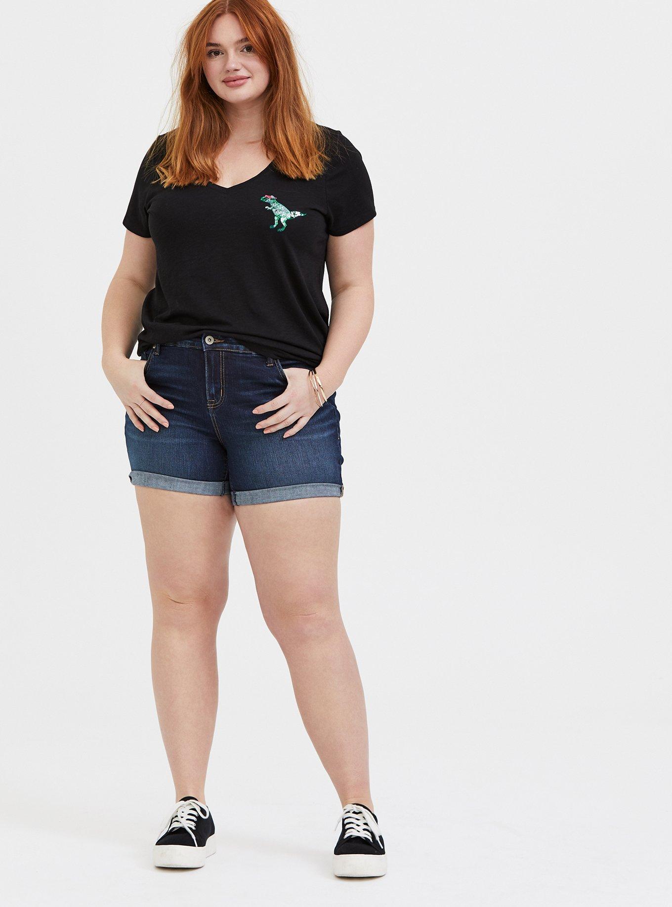 Torrid store denim shorts