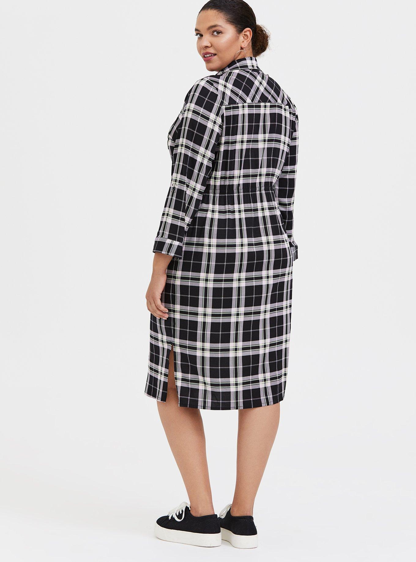 lime green plaid dress Lime Green Gingham Cotton Shift Dress circa 1960s main image 0