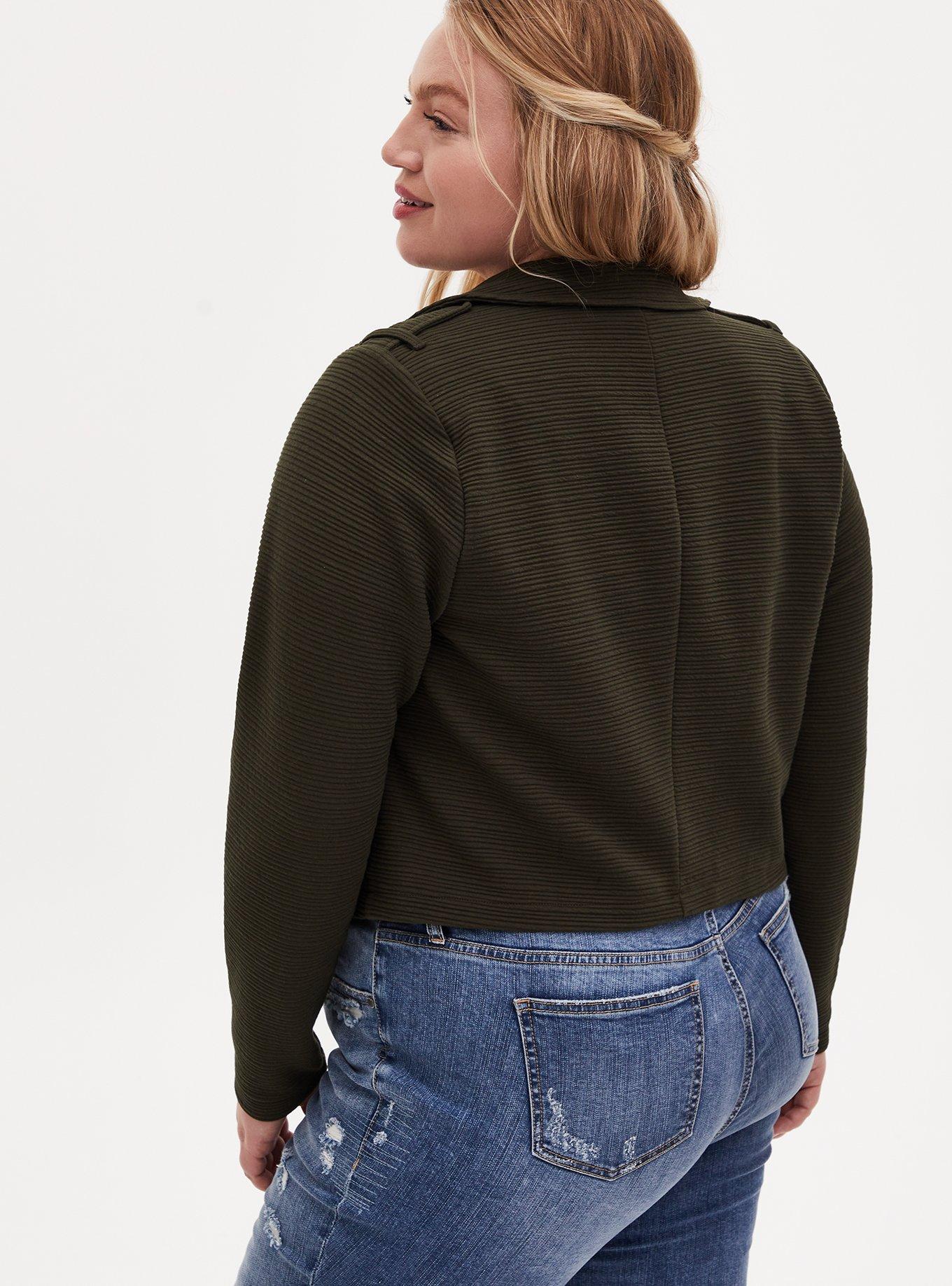 Torrid military jacket top