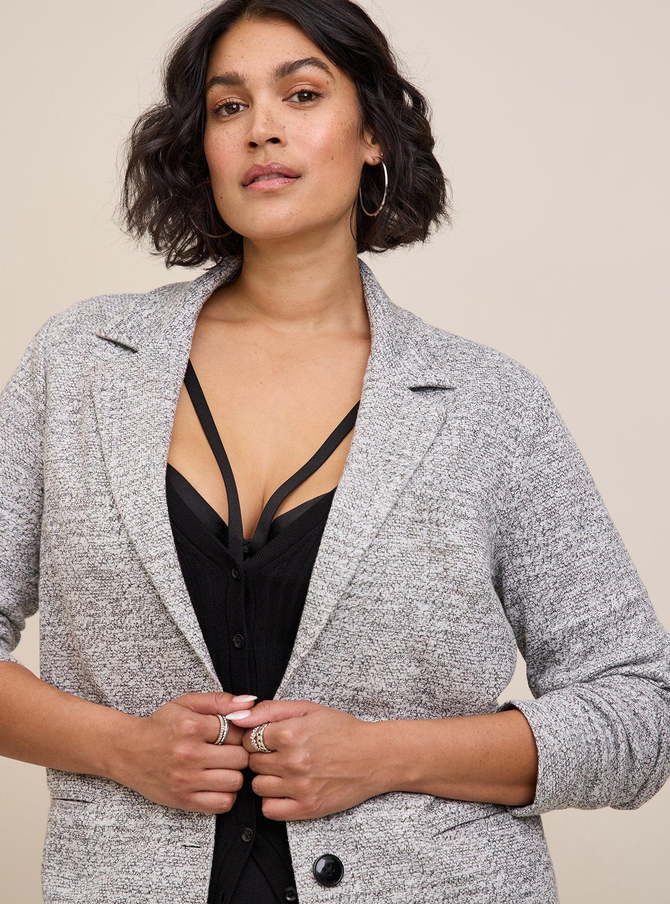 Plus Size - Mini Ponte Double Breasted Blazer Dress - Torrid