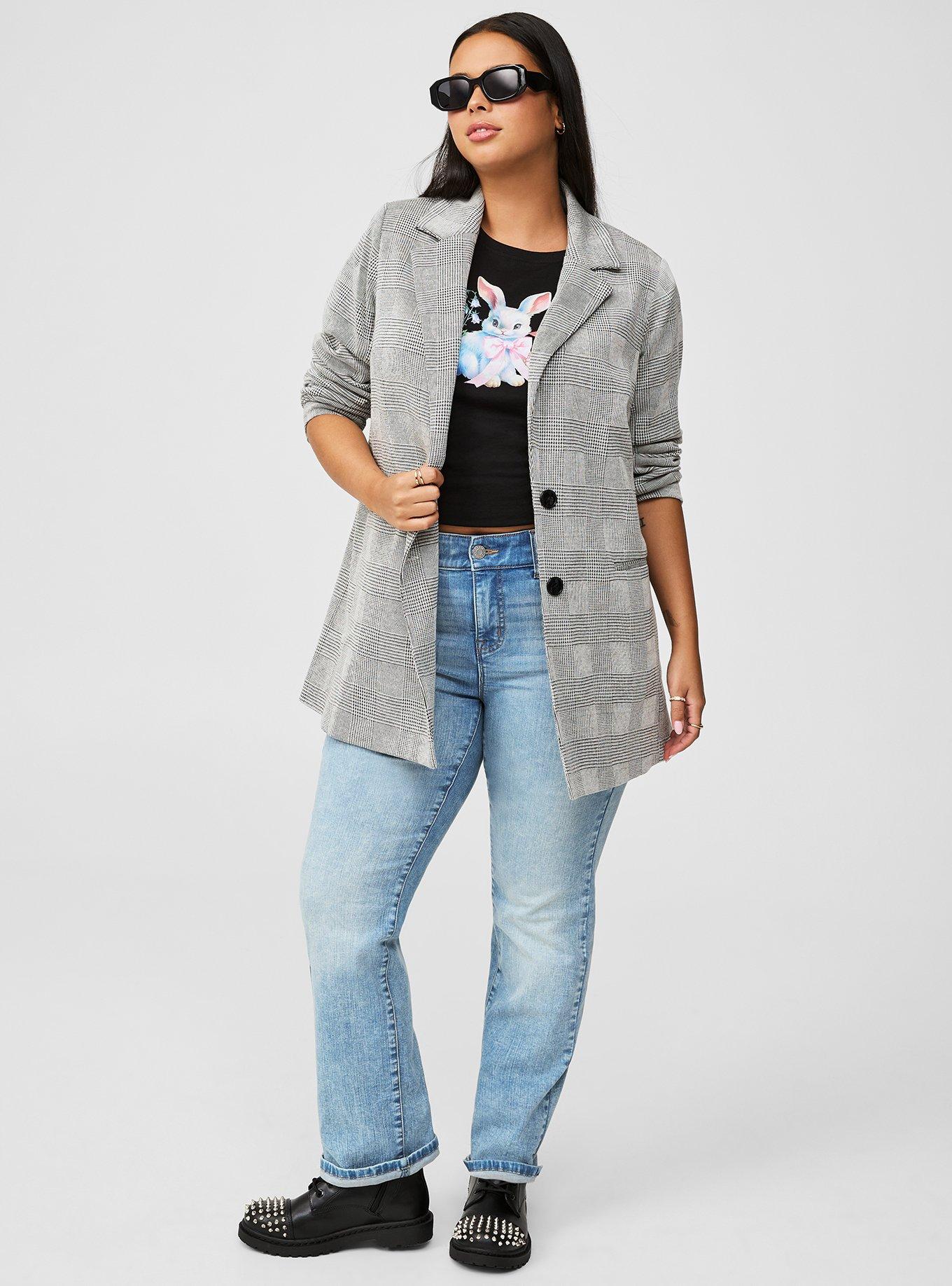 Plus Size Studio Double Knit Boyfriend Blazer Torrid