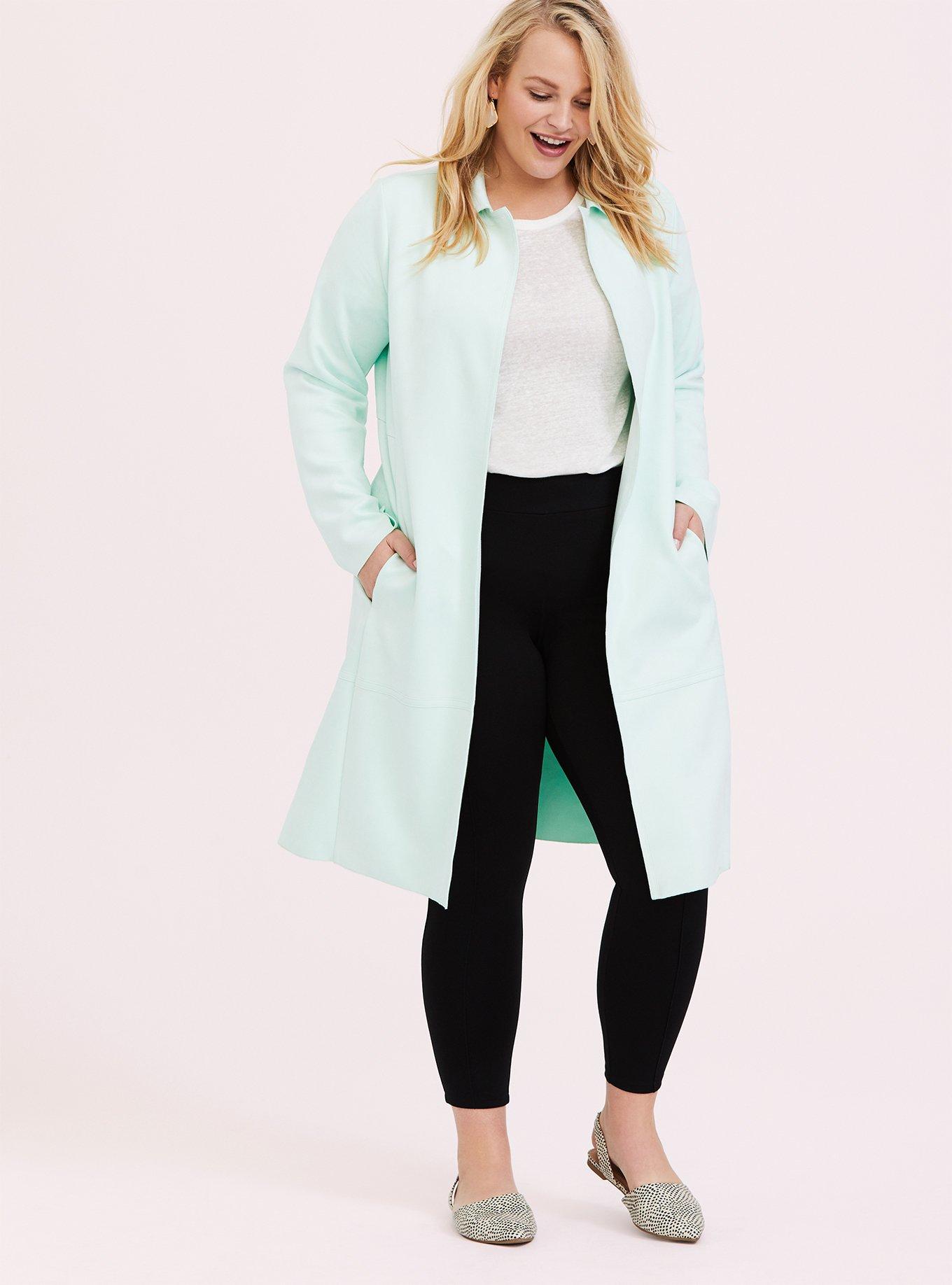 Women's plus clearance size suede coats