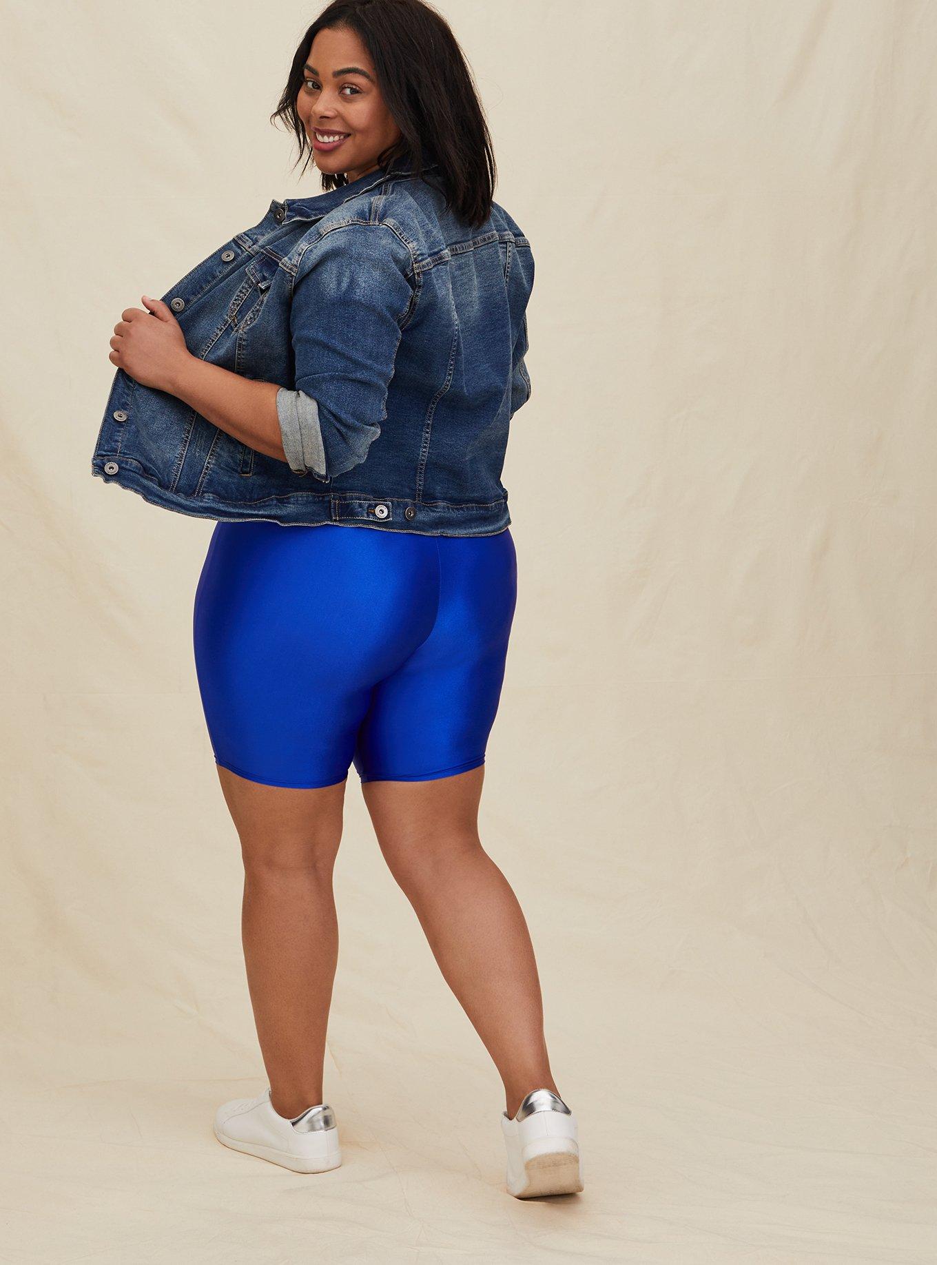 Plus Size - 9 Inch Signature Waist Liquid Bike Short - Torrid