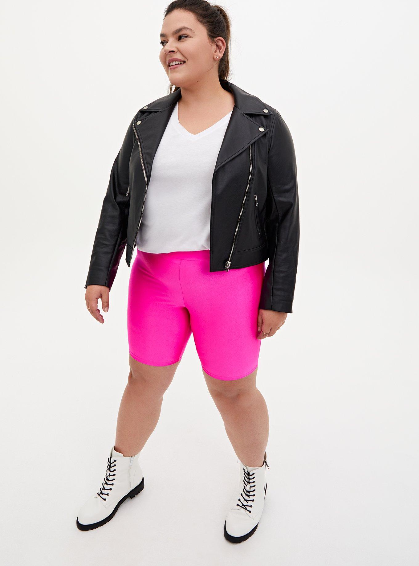 Plus Size - 9 Inch Signature Waist Liquid Bike Short - Torrid