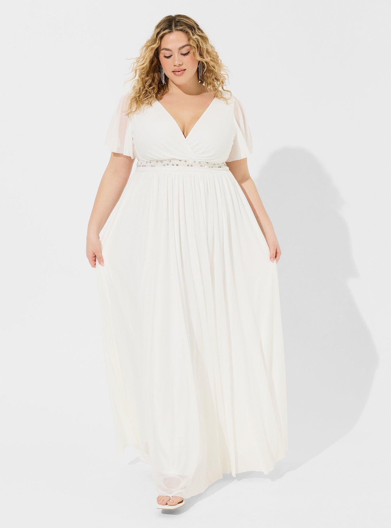 Empire waist gown plus on sale size