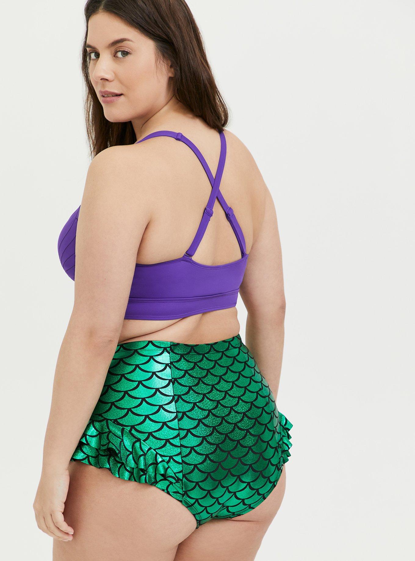 Disney The Little Mermaid Sea Shell Swim Top, Hot Topic