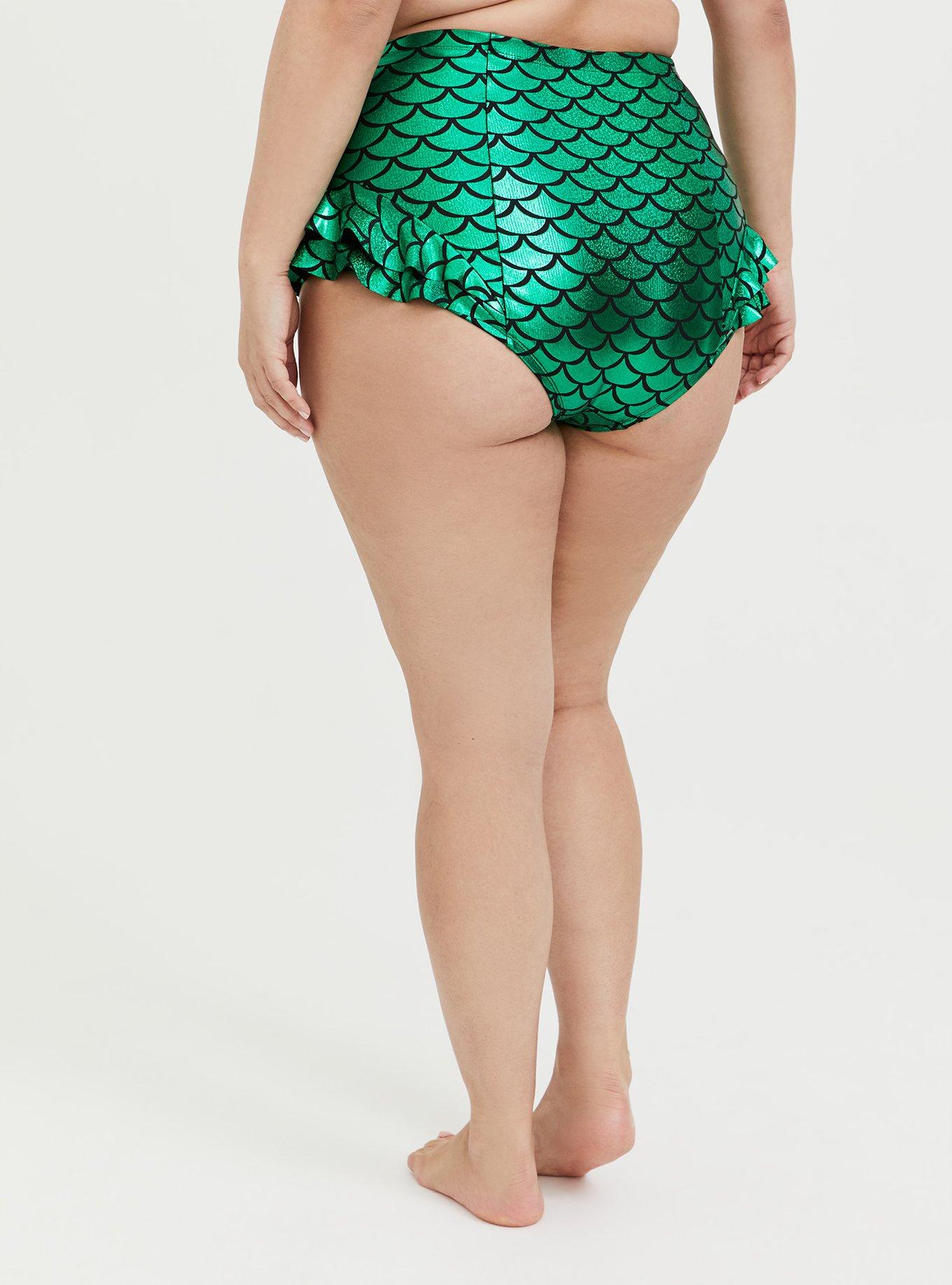 Disney The Little Mermaid Glitter Scale Skirted Swim Bottoms