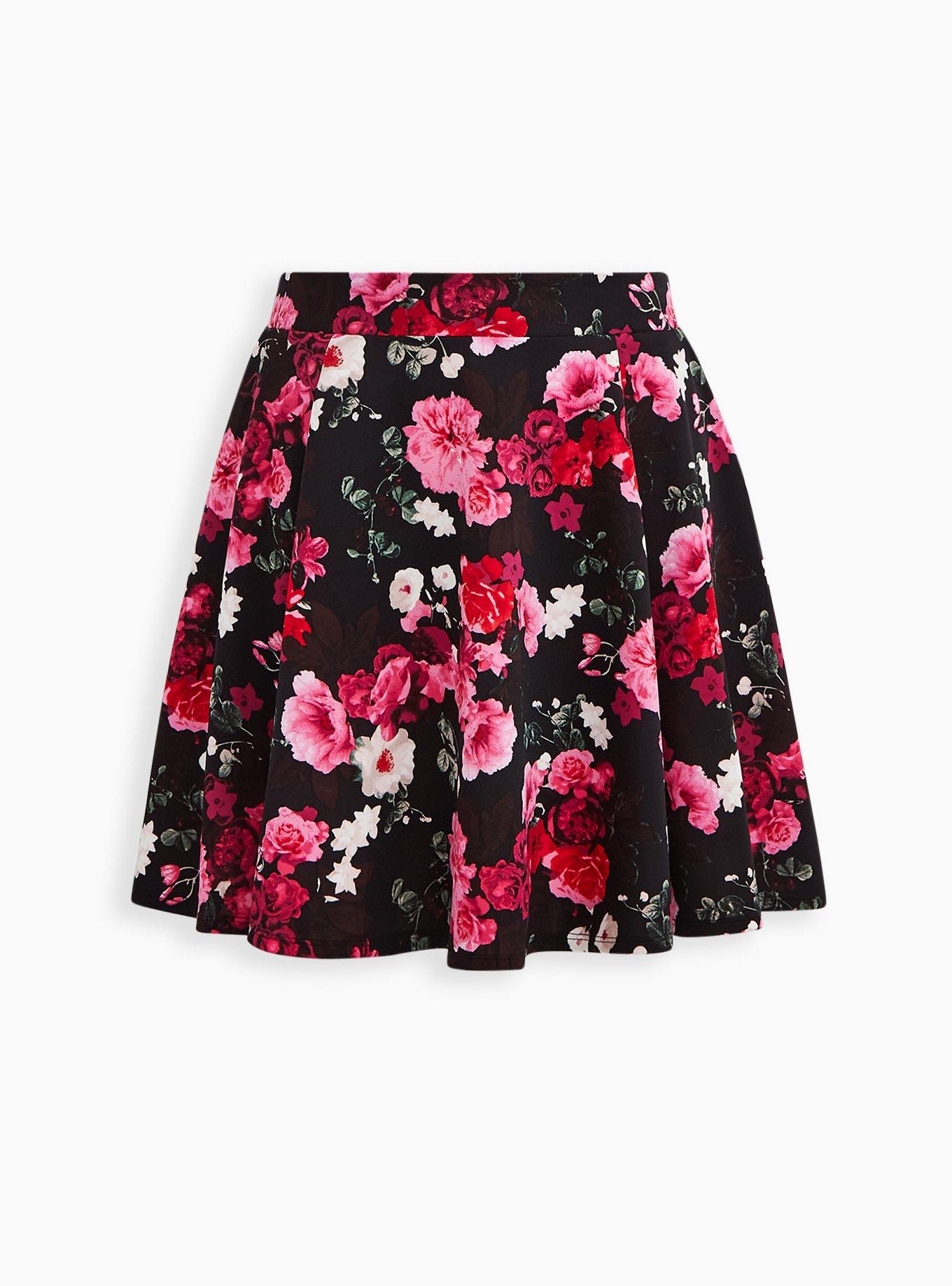 Plus Size - Mini Scuba Skater Skirt - Torrid