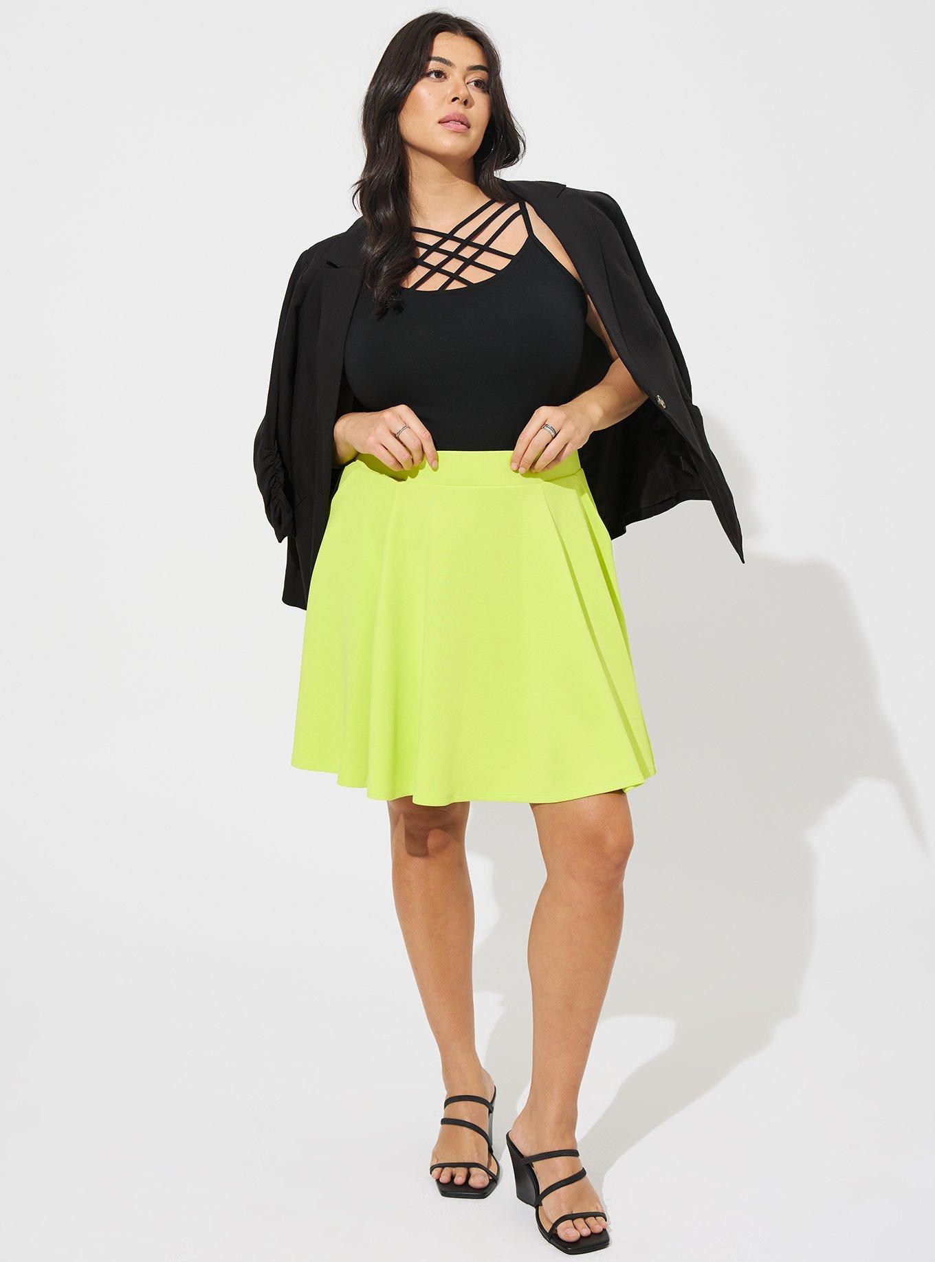 flare Metafor Indlejre Plus Size - Mini Scuba Skater Skirt - Torrid