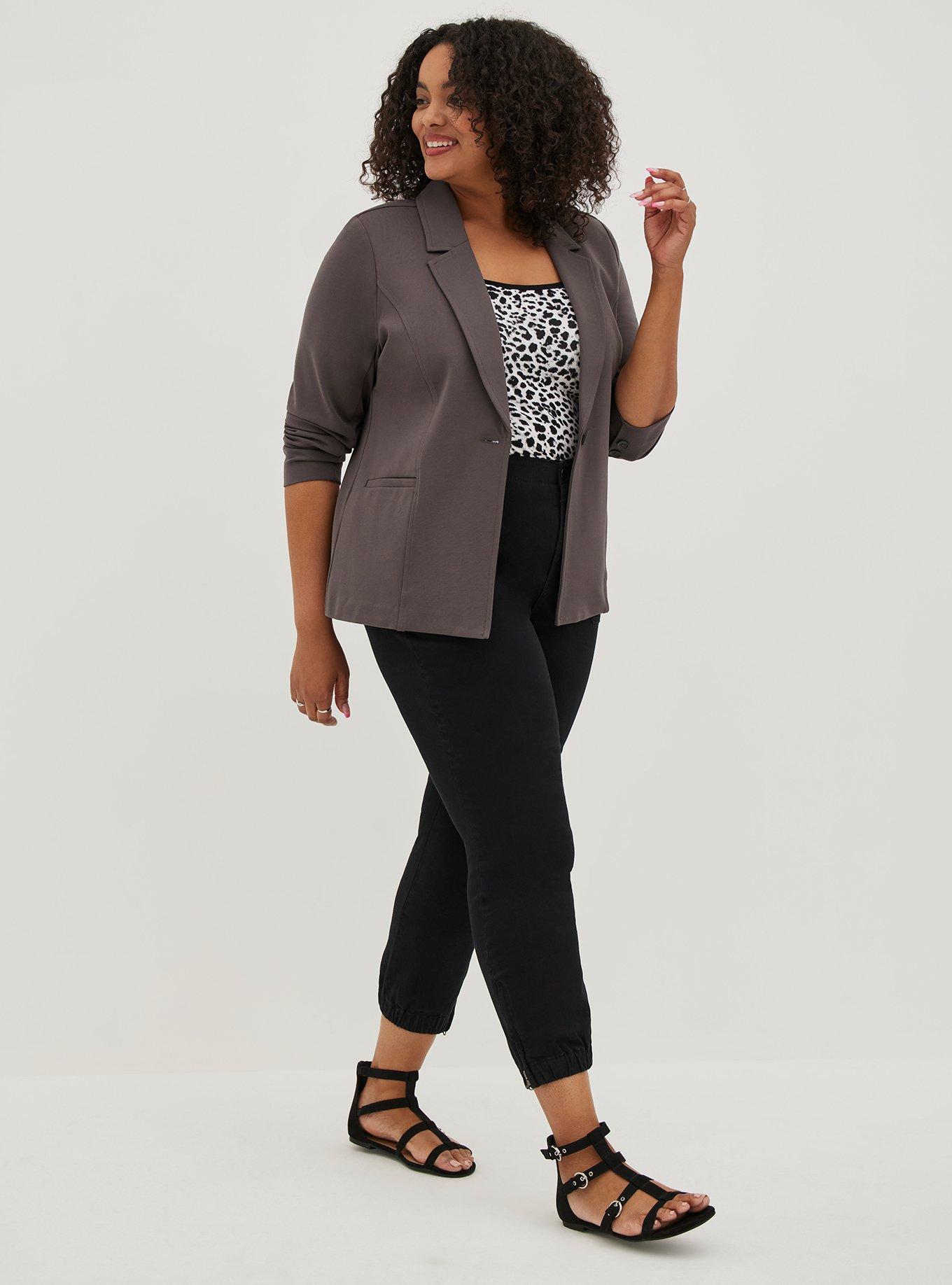 Plus Size - Chelsea Studio Luxe Ponte Blazer - Torrid