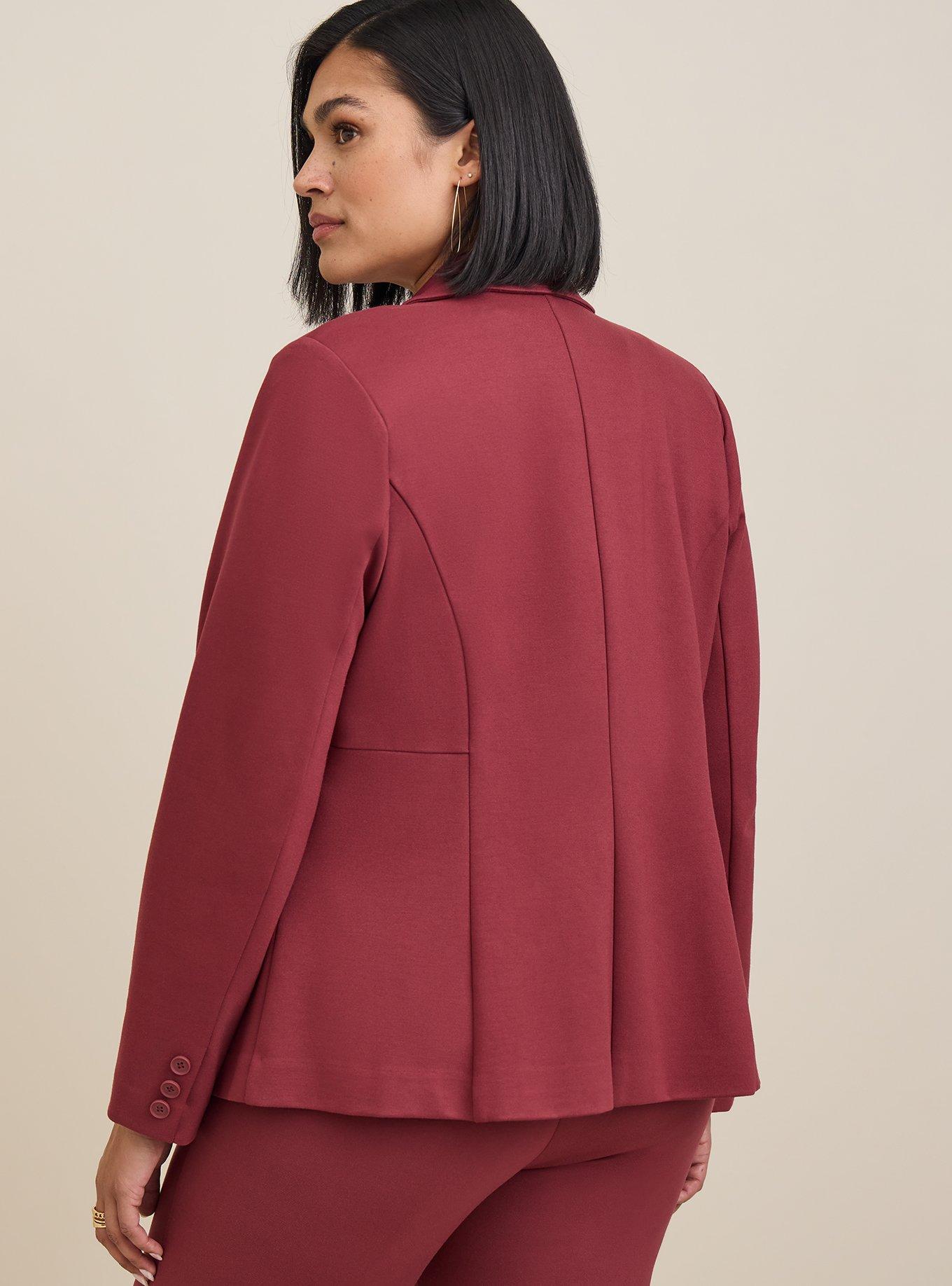 Plus Size - Chelsea Studio Luxe Ponte Blazer - Torrid