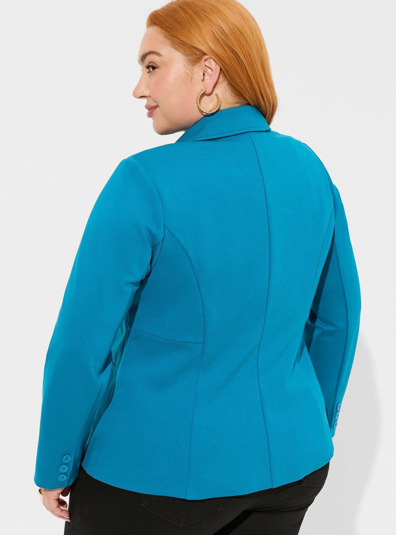 Plus Size - Chelsea Studio Luxe Ponte Blazer - Torrid