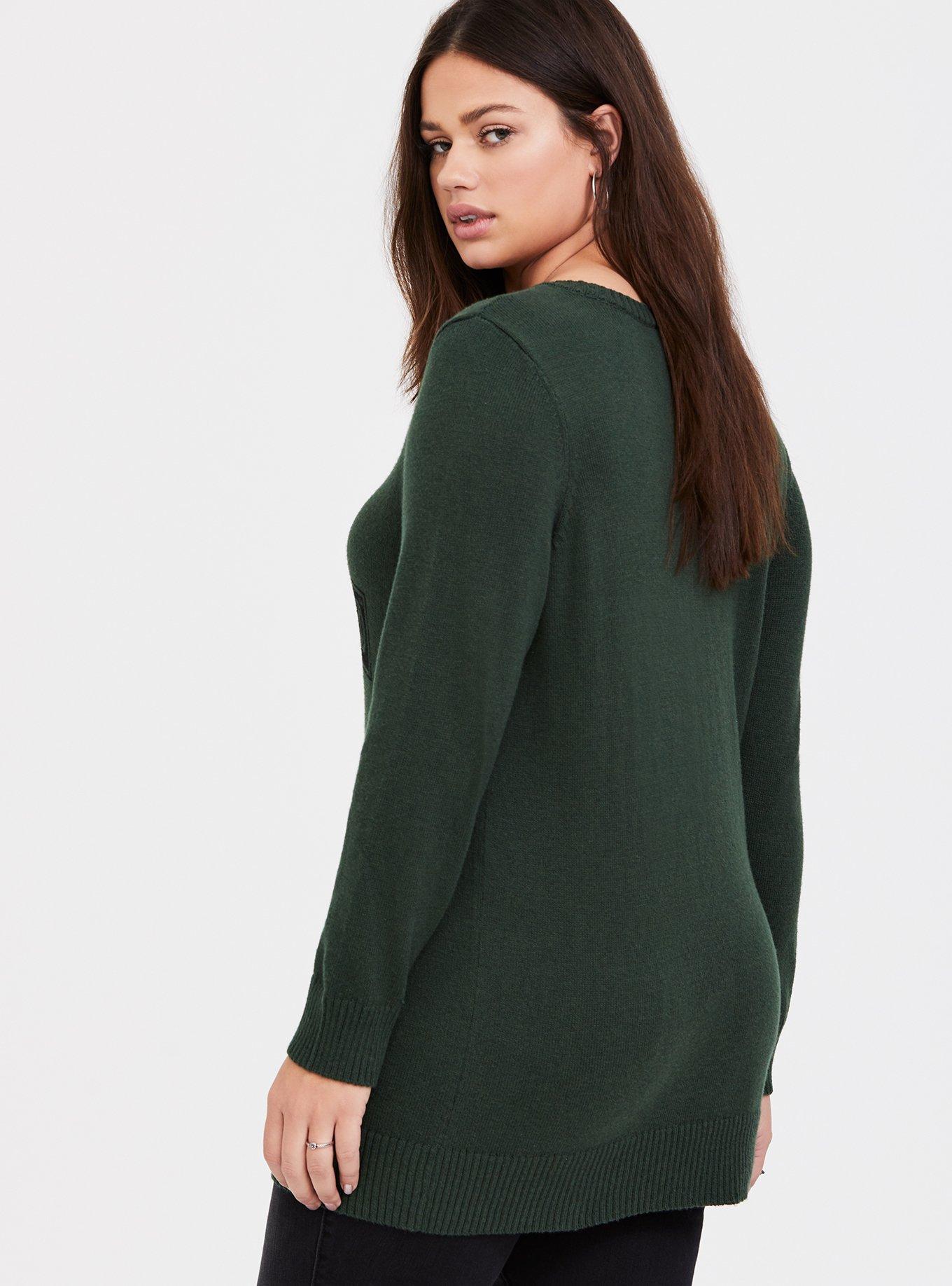 Plus Size Jurassic World Dark Green Pullover Sweater Torrid