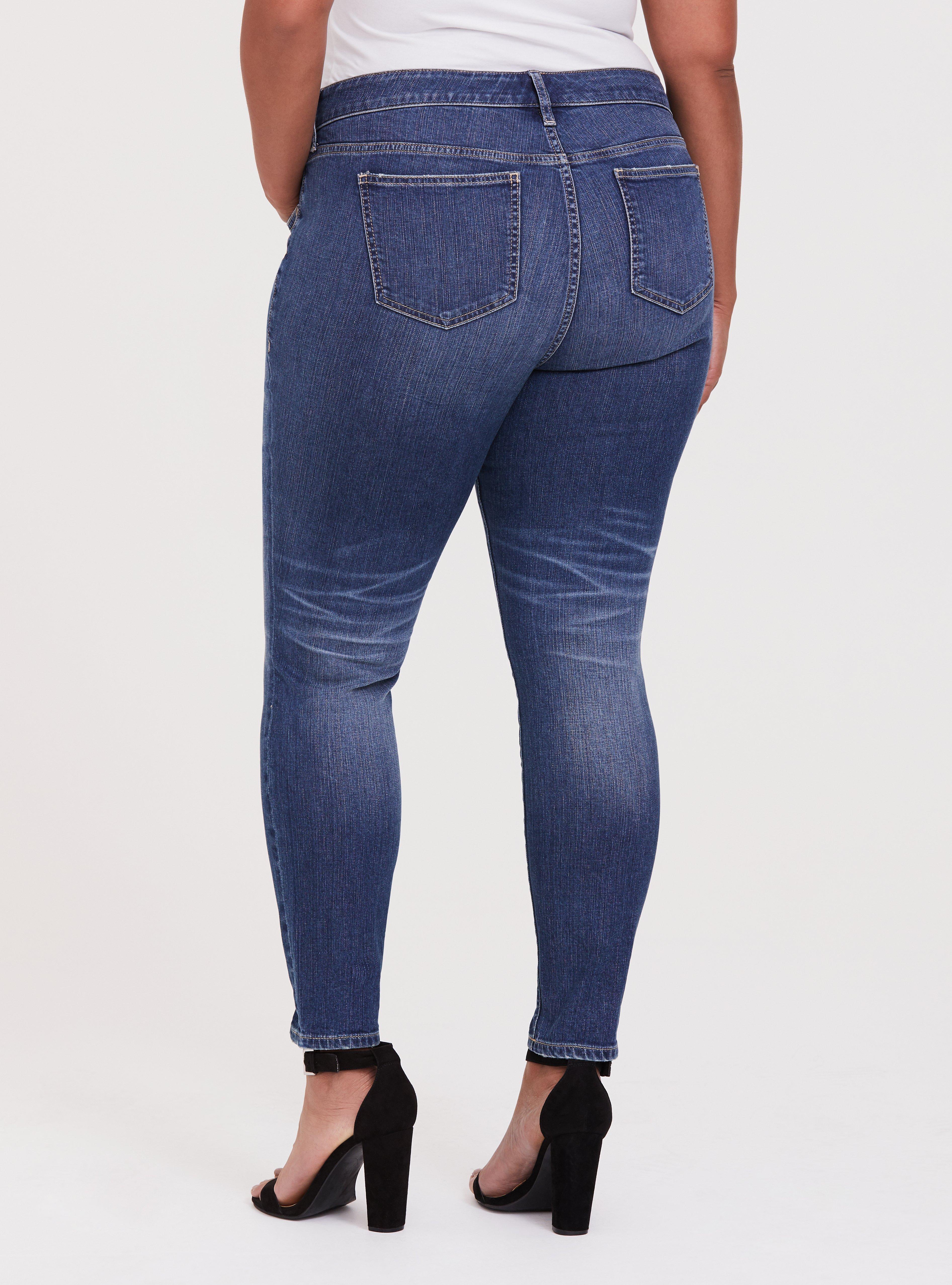 Plus Size Skinny Vintage Stretch Mid-Rise Jean, SHELBY 68, alternate