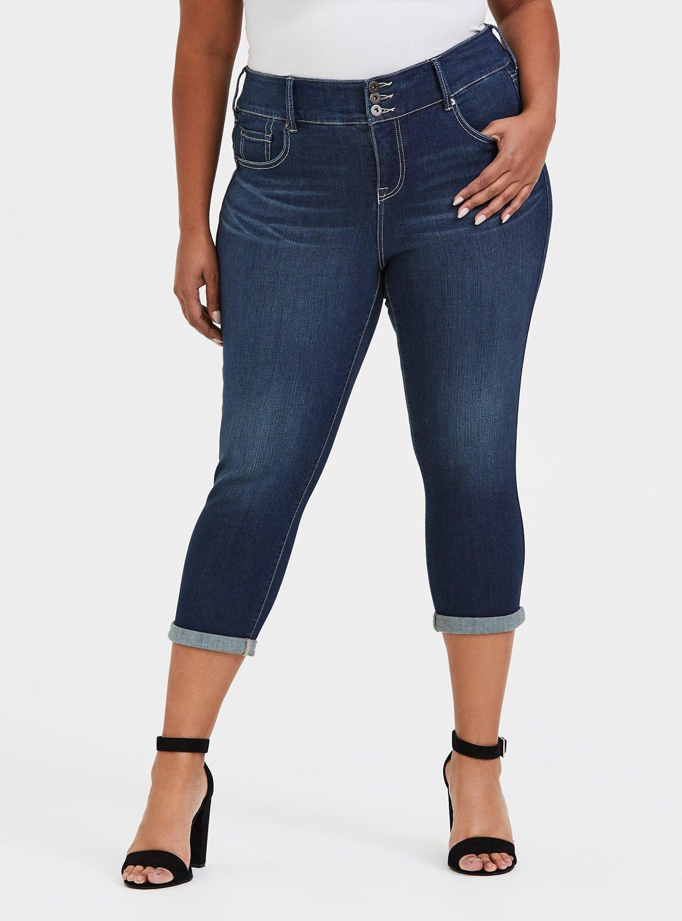 Denim Skinny Jegging*Reg-Plus Size* Super Stretchy Capris Cropped Jeans  Pants