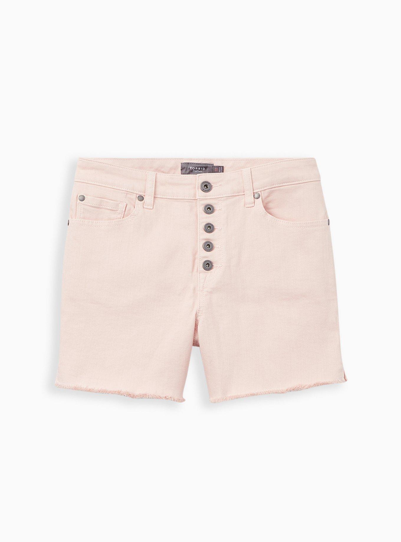 5 Inch Vintage Stretch High-Rise Short, PEARL, hi-res