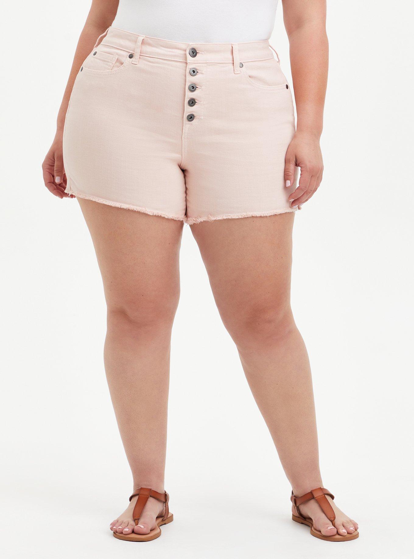 5 Inch Vintage Stretch High-Rise Short, PEARL, hi-res