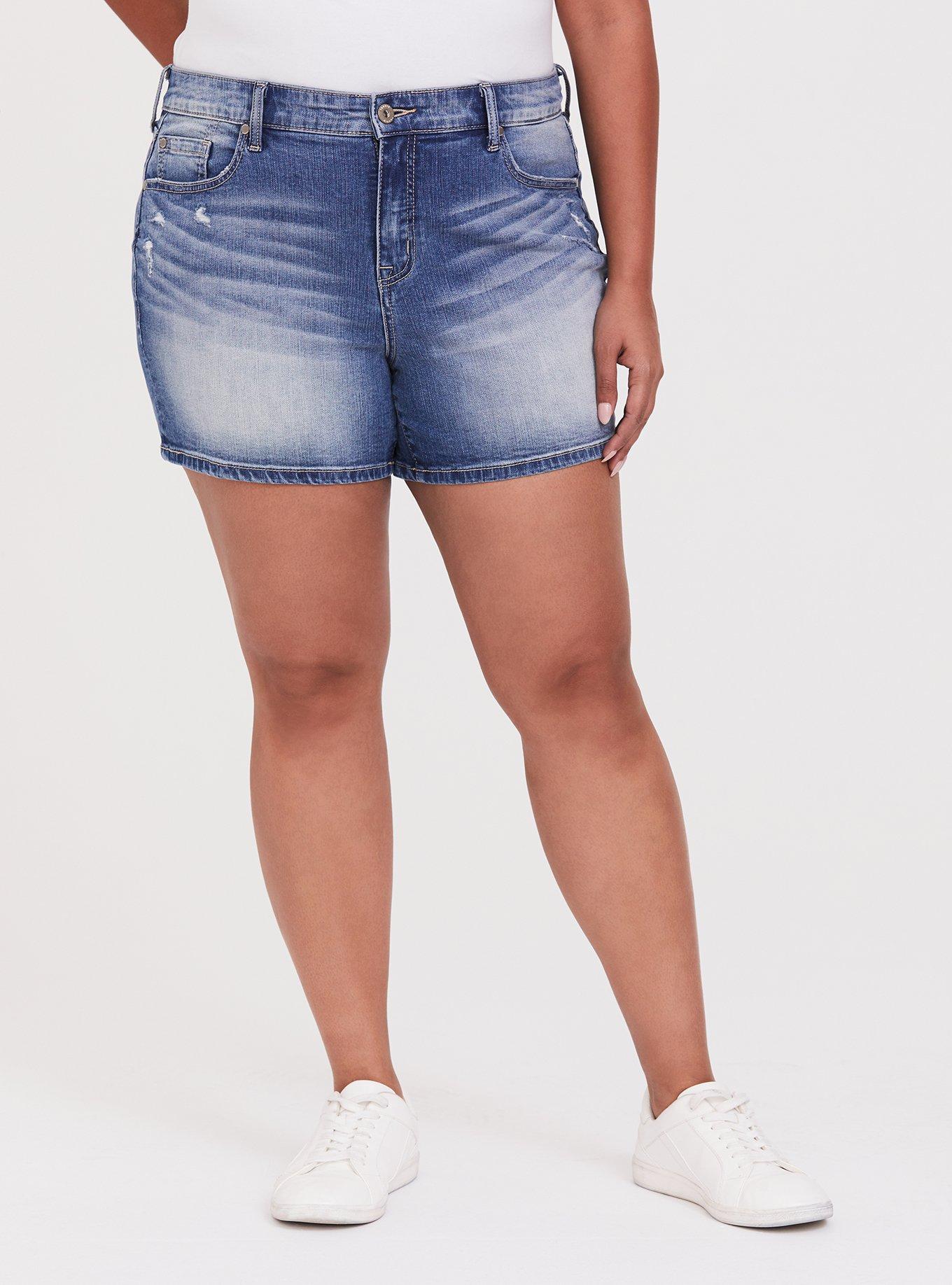 Torrid store jean shorts