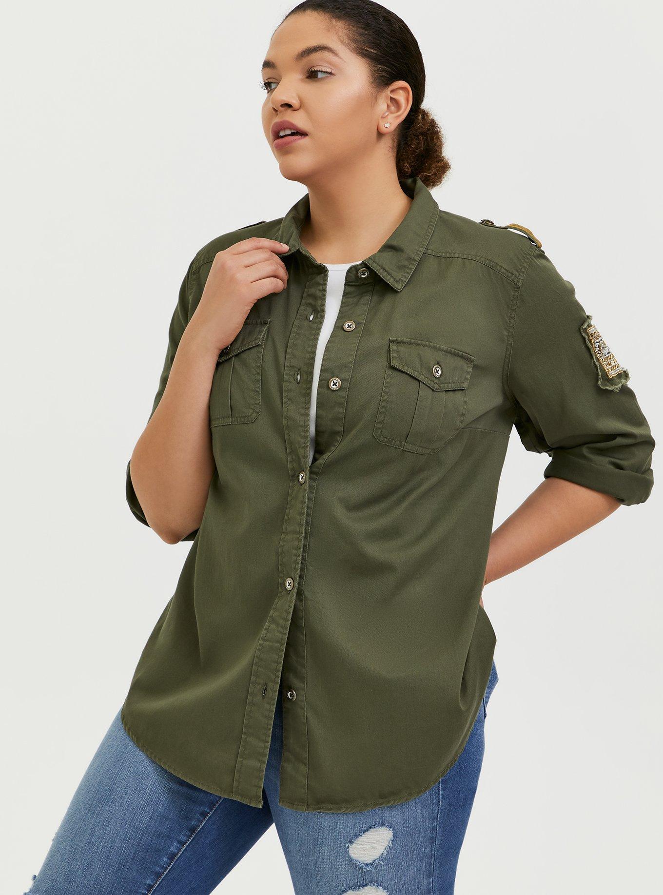 Torrid Olive Green on sale Faux Suede Drape Jacket