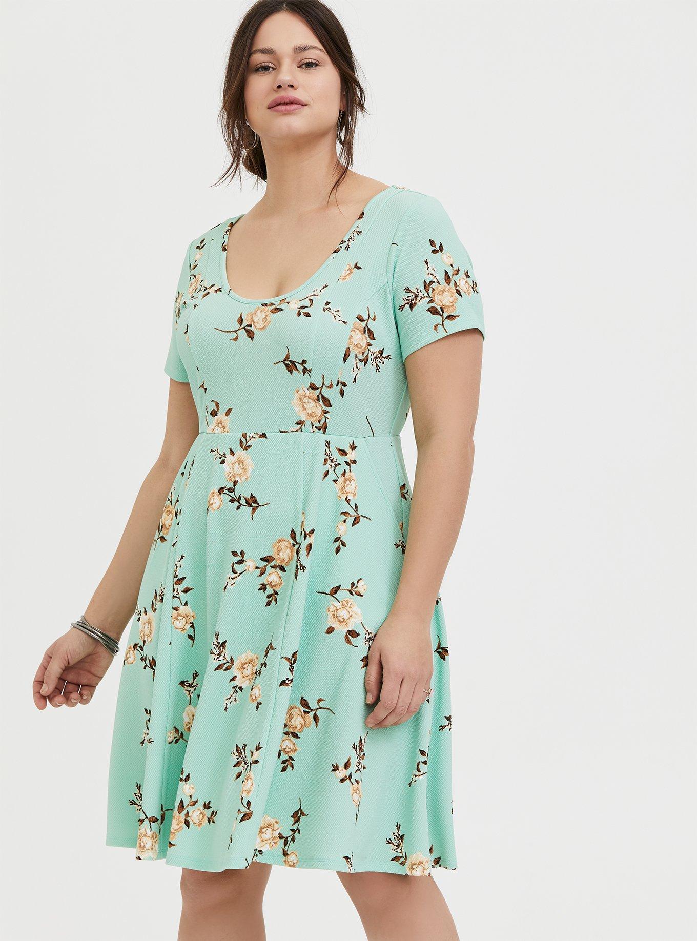 Plus size clearance mint green dress