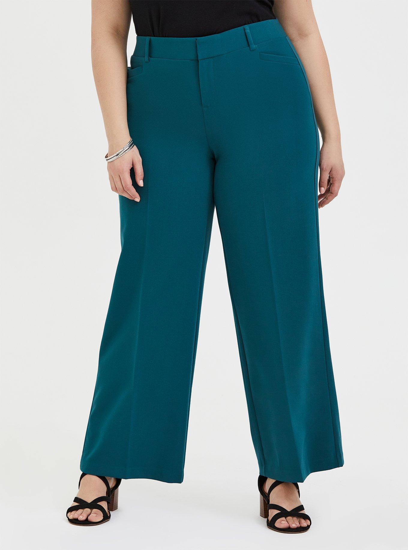 Slim Fit Pintuck Pant in Teal – Leggiadro