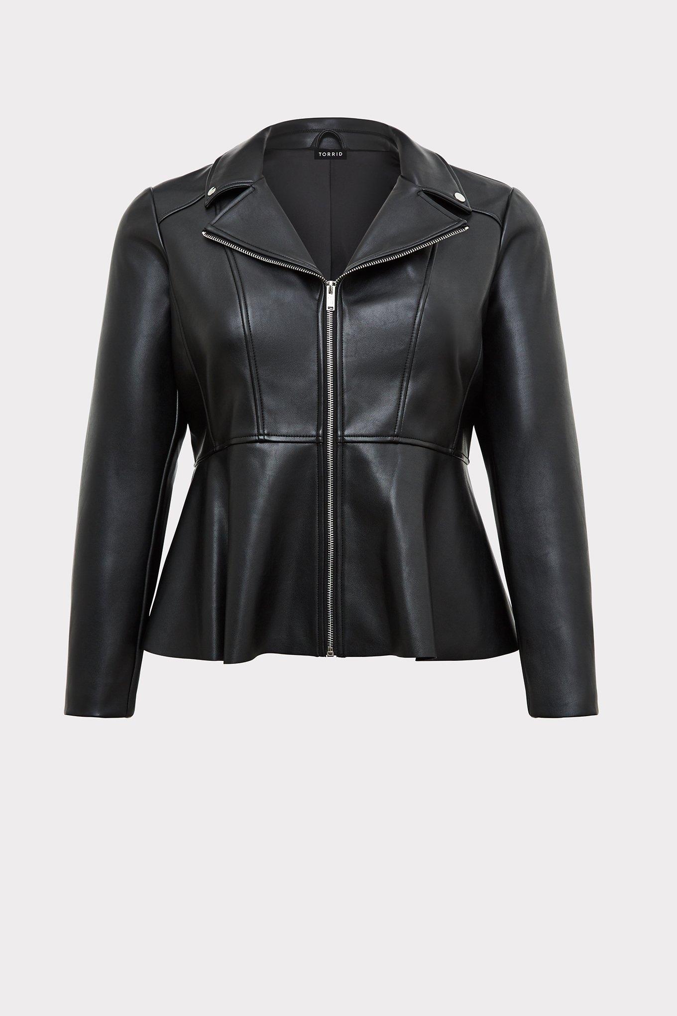 Torrid black best sale leather jacket