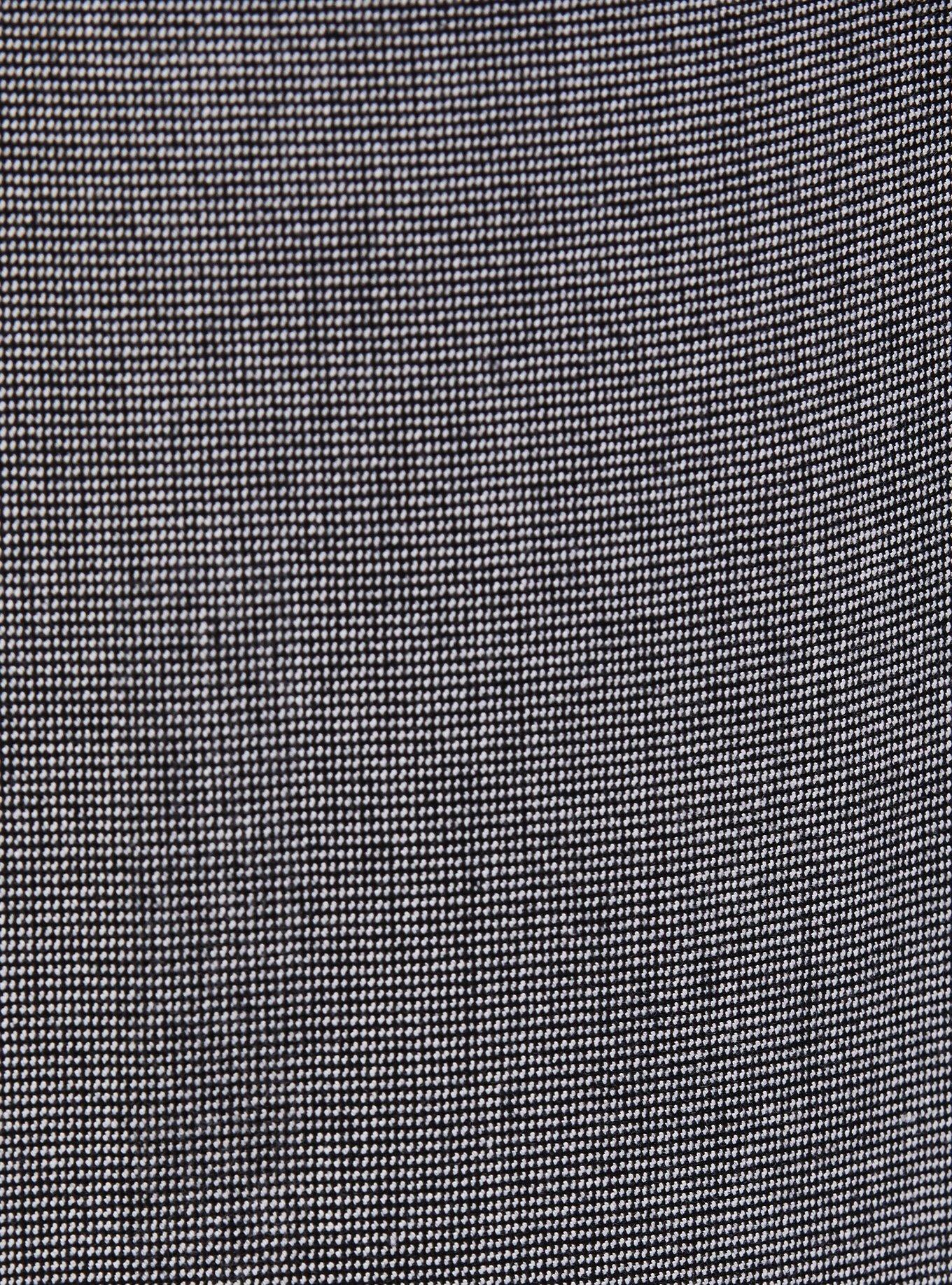 Plus Size Grey Textured Structured Wide Leg Pant, GREY, alternate