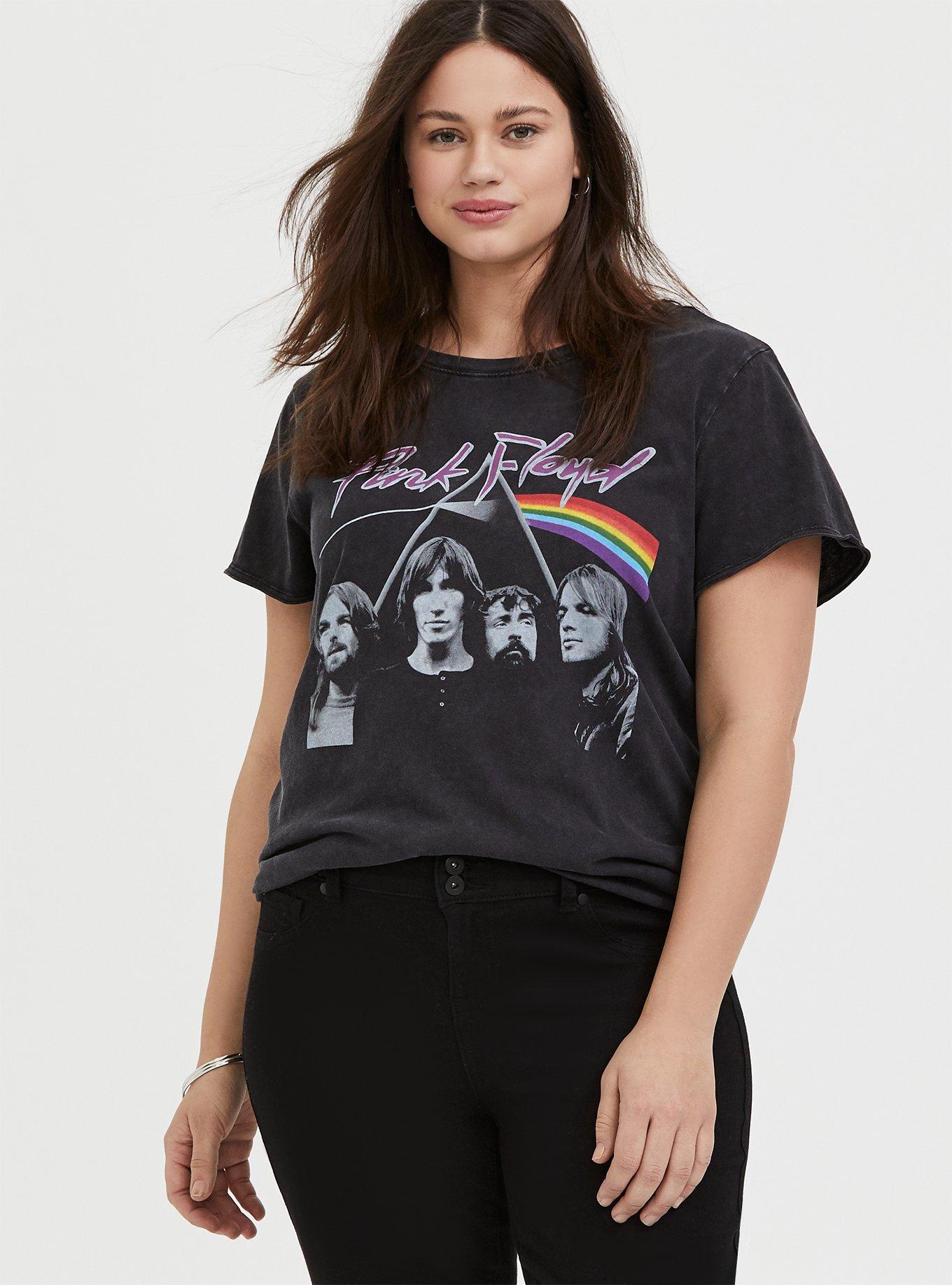 Pink Floyd Black Mineral Wash Crew Tee, , hi-res