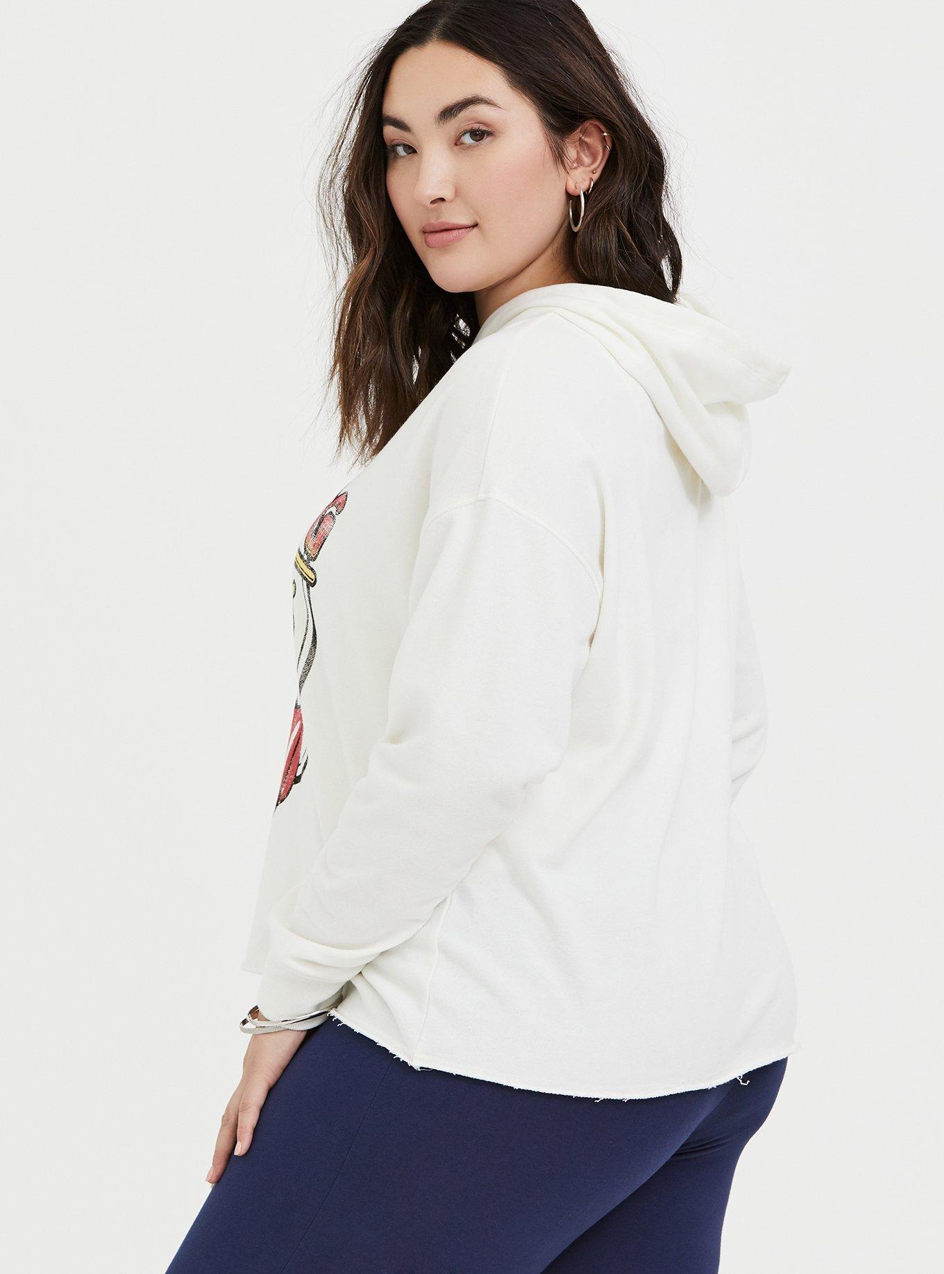 The Rolling Stone's Womens Cropped buy Hooded Sweatshirt