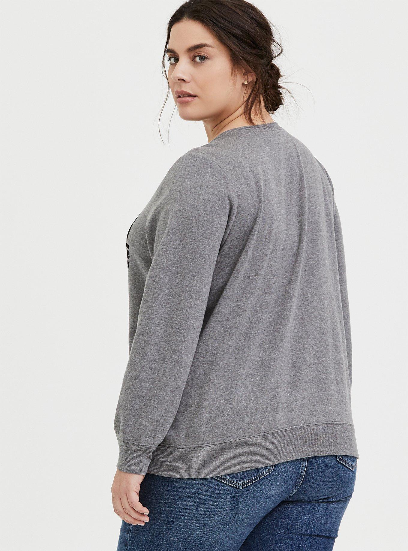 The Office Dunder Mifflin Grey Fleece Sweatshirt , MEDIUM HEATHER GREY, alternate