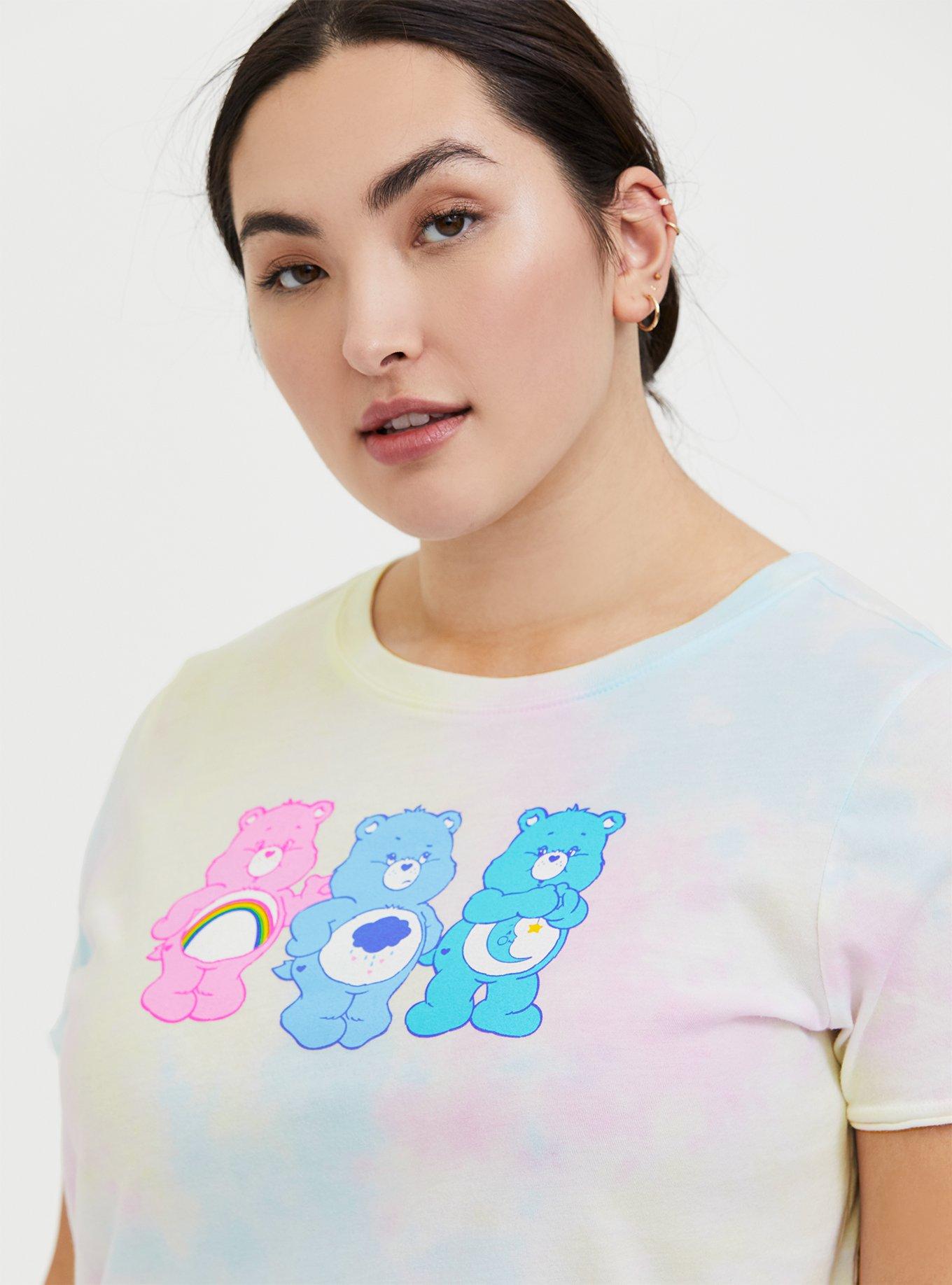 Care Bears White & Multicolor Tie-Dye Crew Tee, CLOUD DANCER, hi-res
