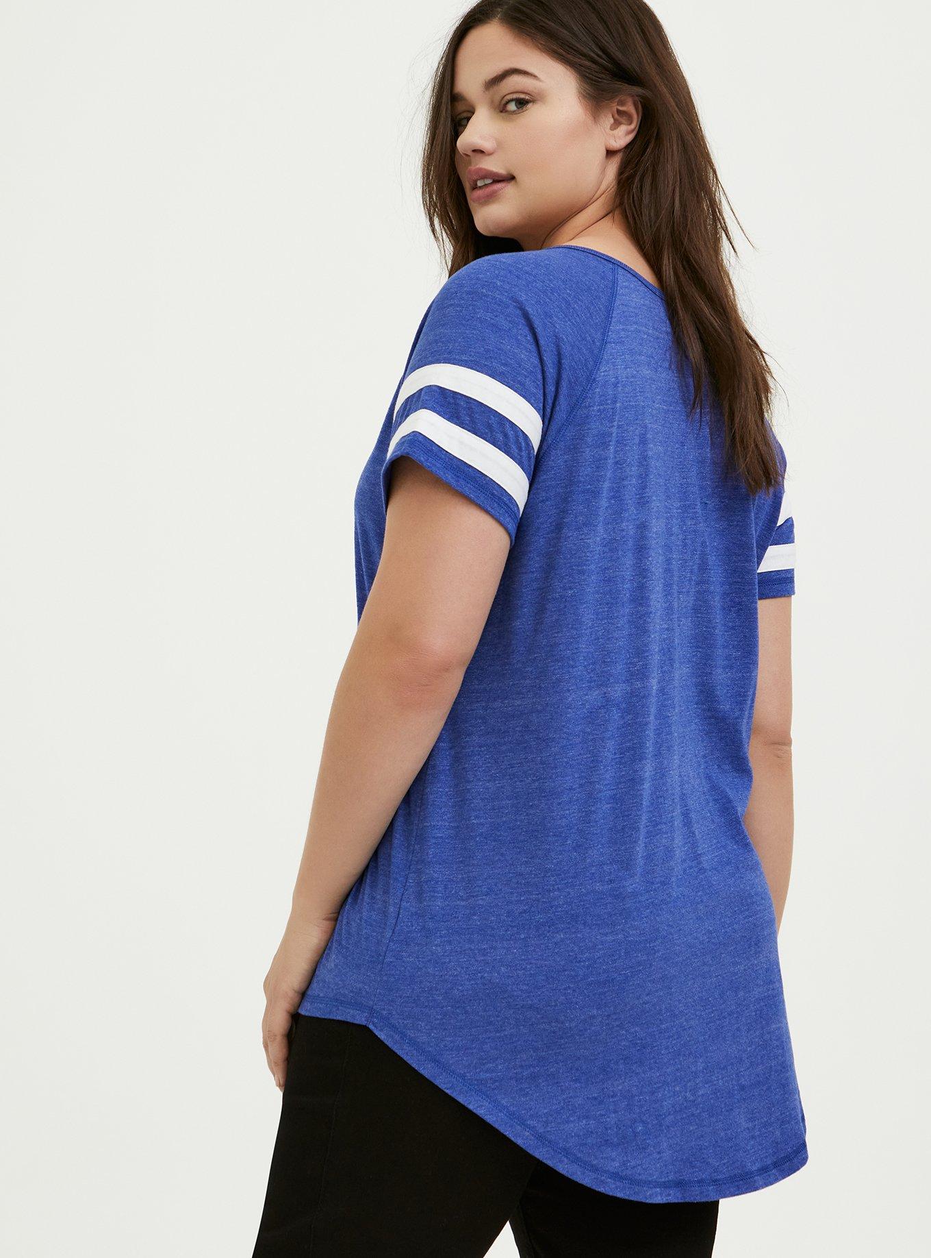MLB Texas Rangers Blue Triblend Tee, ROYAL BLUE, alternate