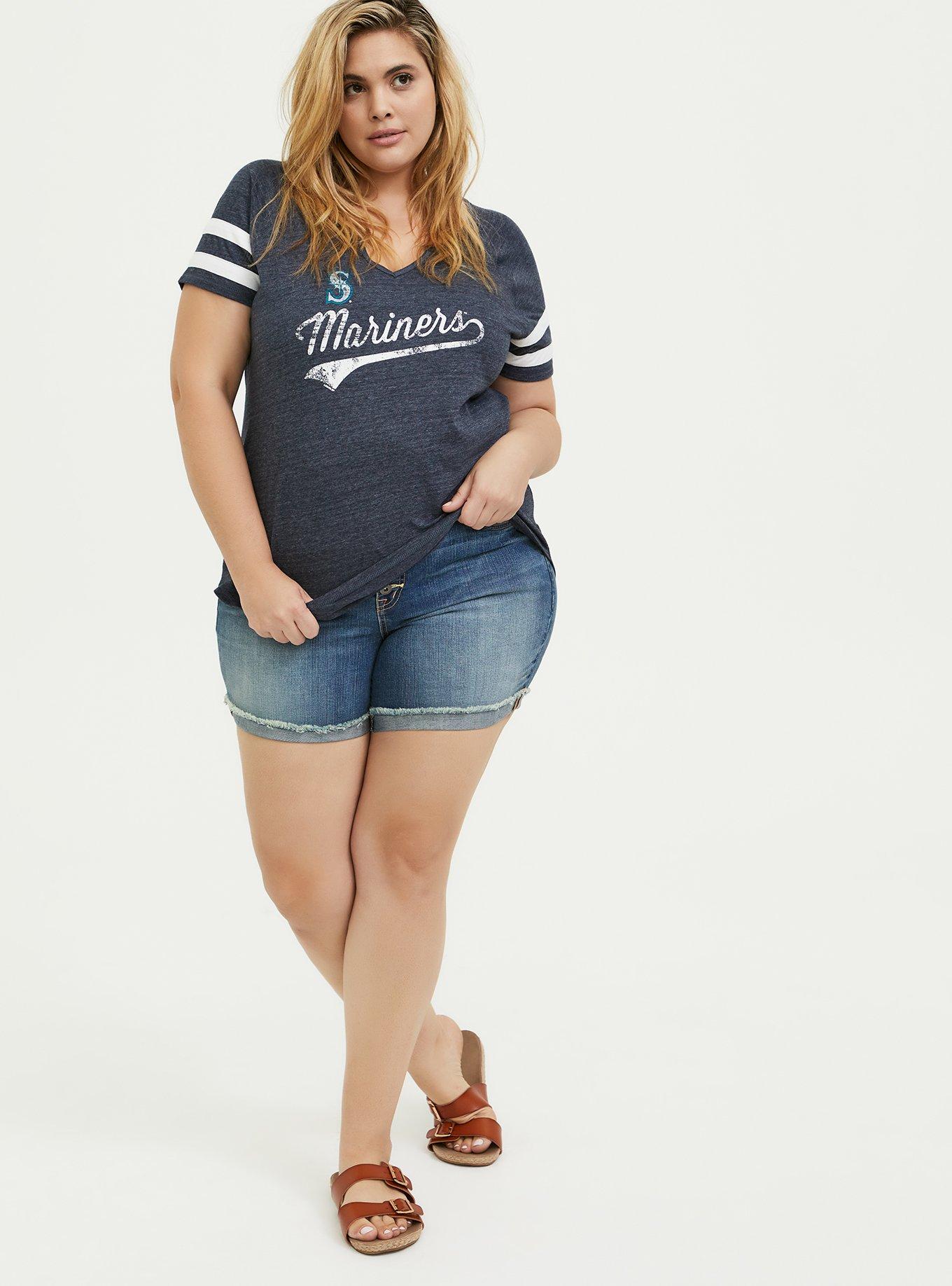 Plus Size - MLB Seattle Mariners Navy Triblend Tee - Torrid