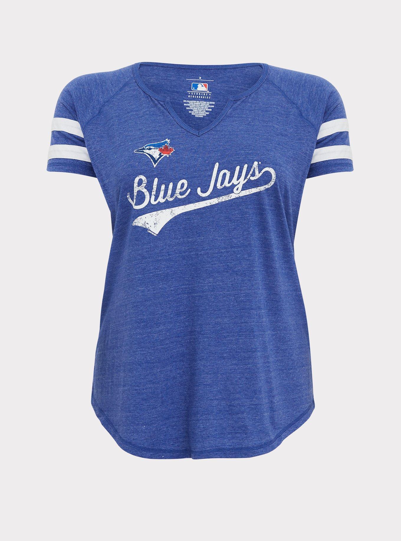 Plus Size - MLB Toronto Blue Jays Blue Triblend Tee - Torrid