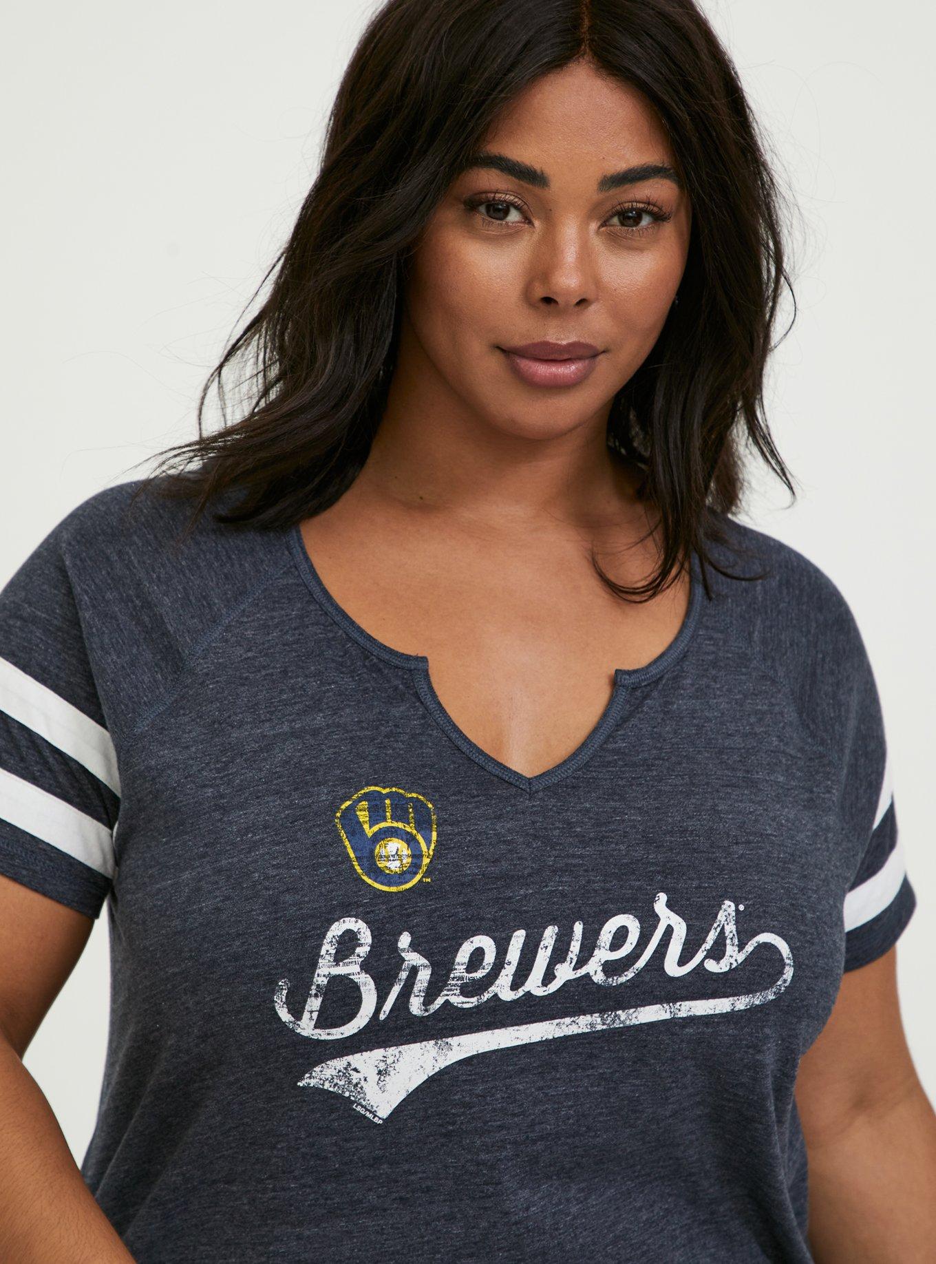MLB Milwaukee Brewers Plus Size Women's Basic Tee