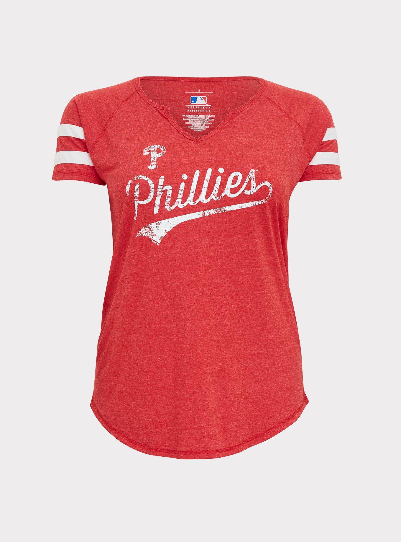Plus Size - MLB Philadelphia Phillies Red Triblend Tee - Torrid