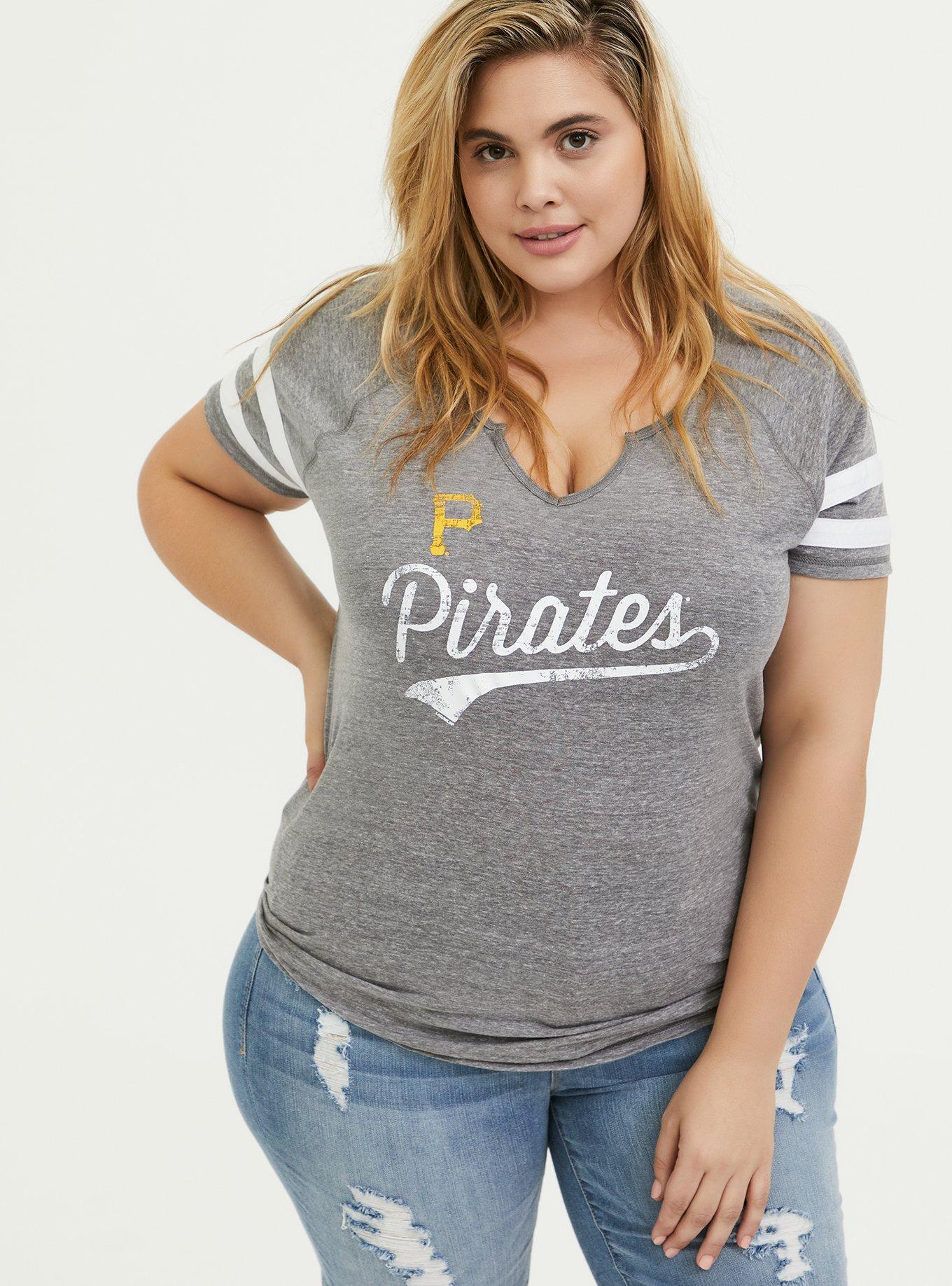 MLB Pittsburgh Pirates Plus Size Women's Basic Tee, Size: 1, Black