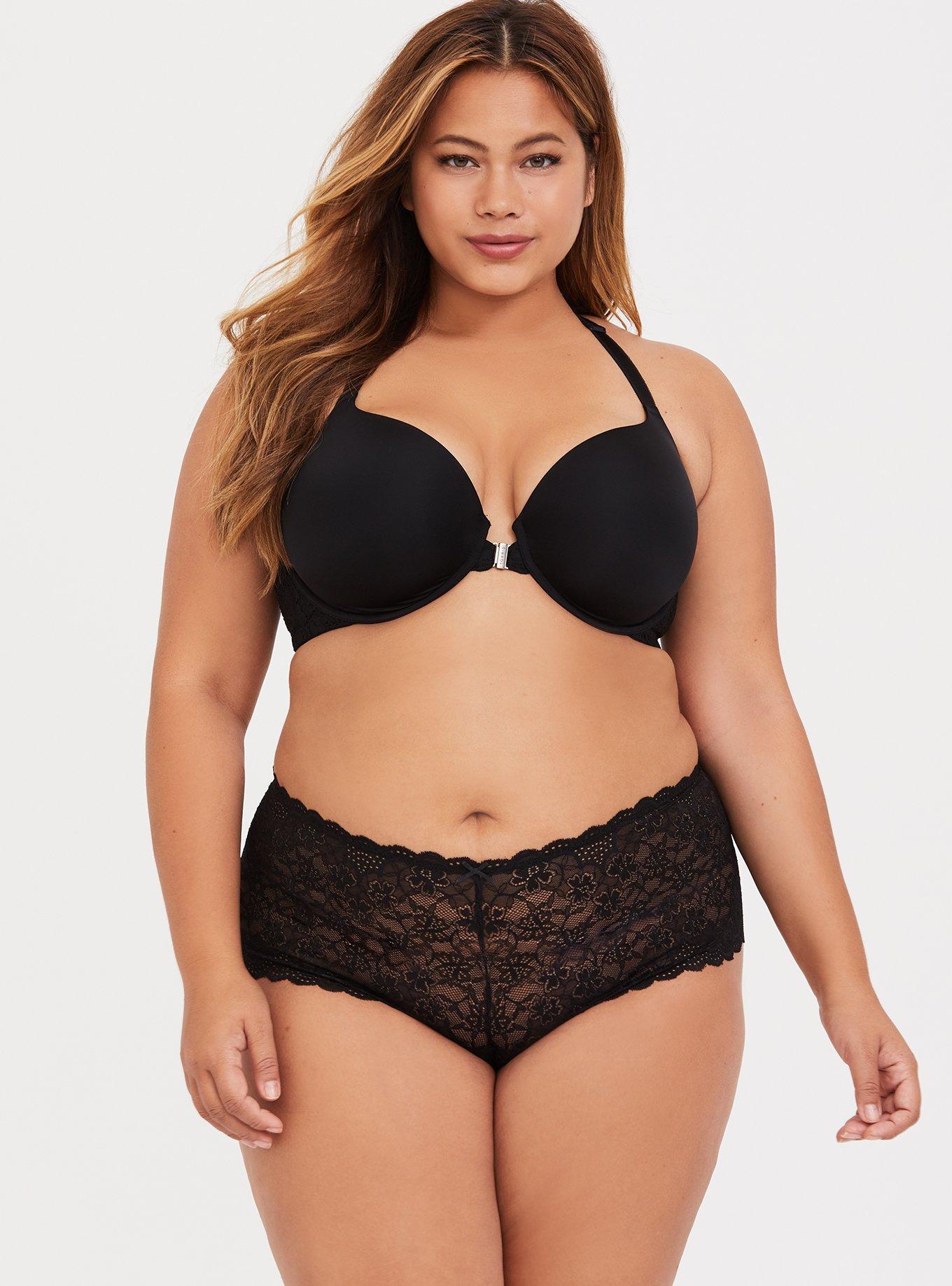 Perfect T-Shirt Front-Close Bra, RICH BLACK, alternate