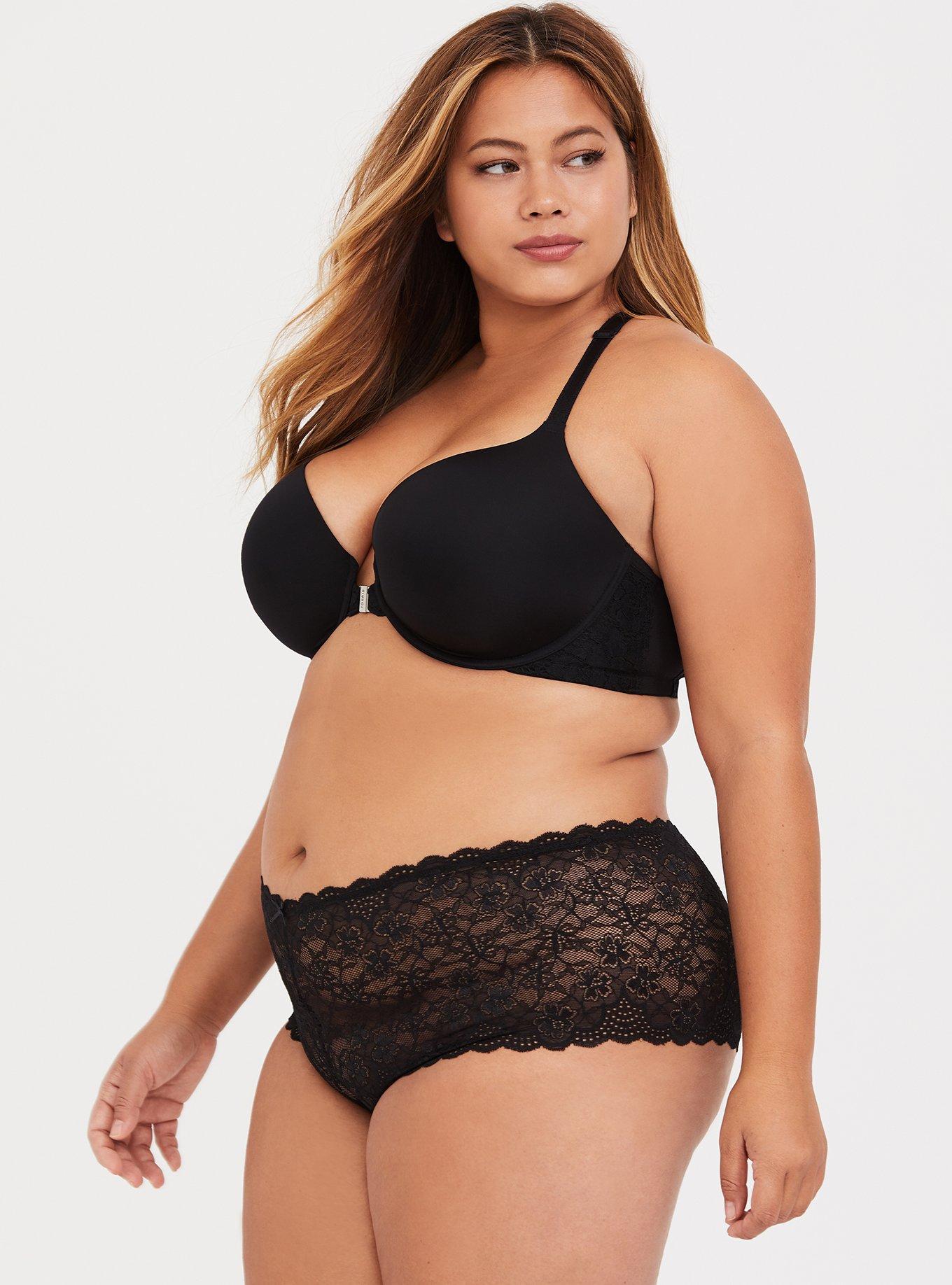 Perfect T-Shirt Front-Close Bra, RICH BLACK, alternate