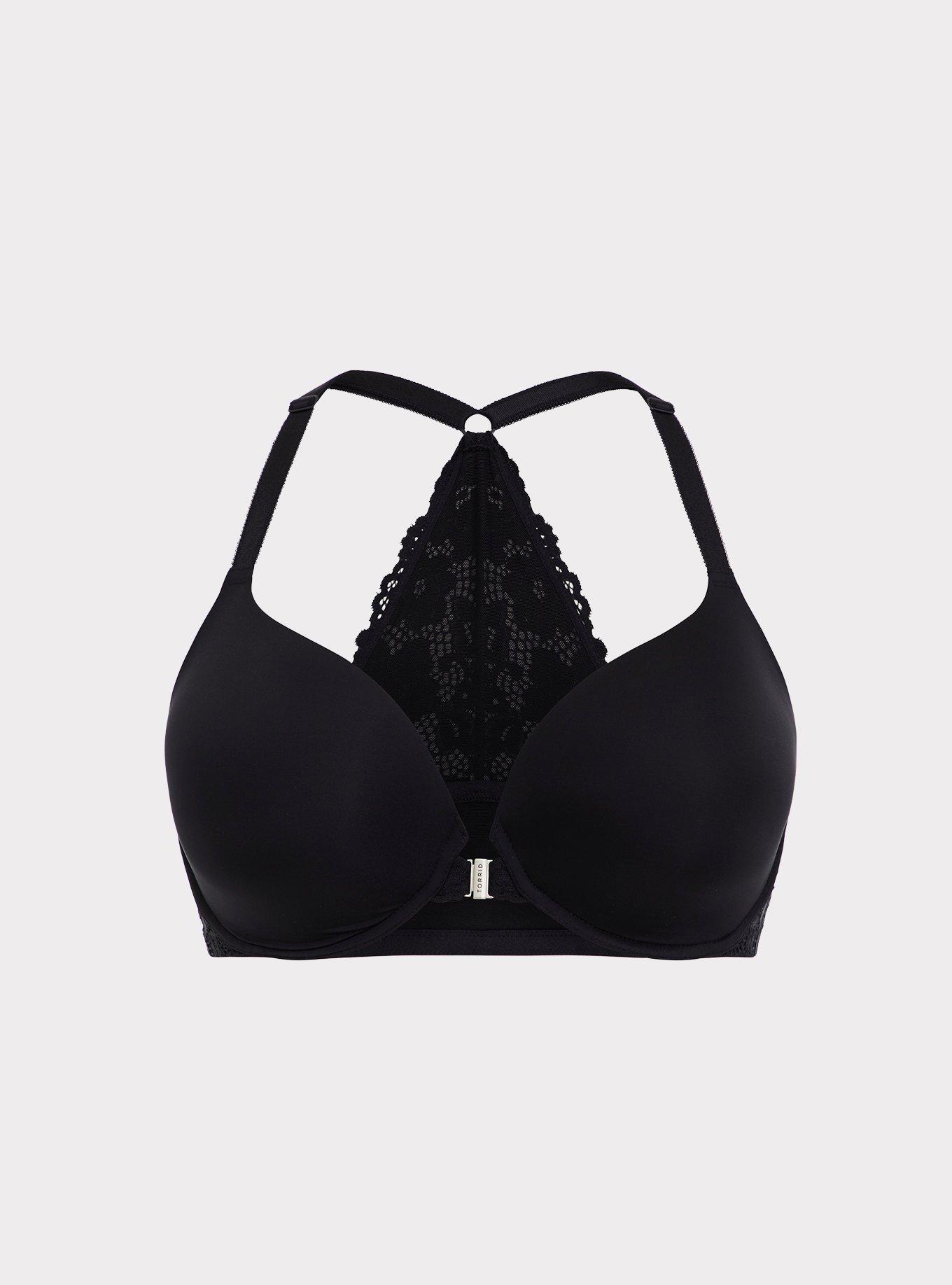 Perfect T-Shirt Front-Close Bra, RICH BLACK, hi-res