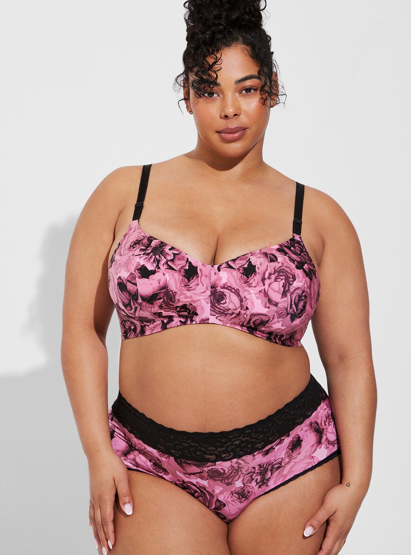 Plus Size - 360° Smoothing Lace Mid-Rise Brief Panty - Torrid