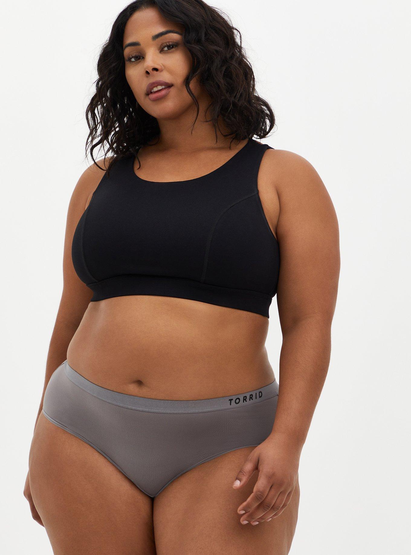 Plus Size - Galaxy Mesh Strappy Sports Bra - Torrid