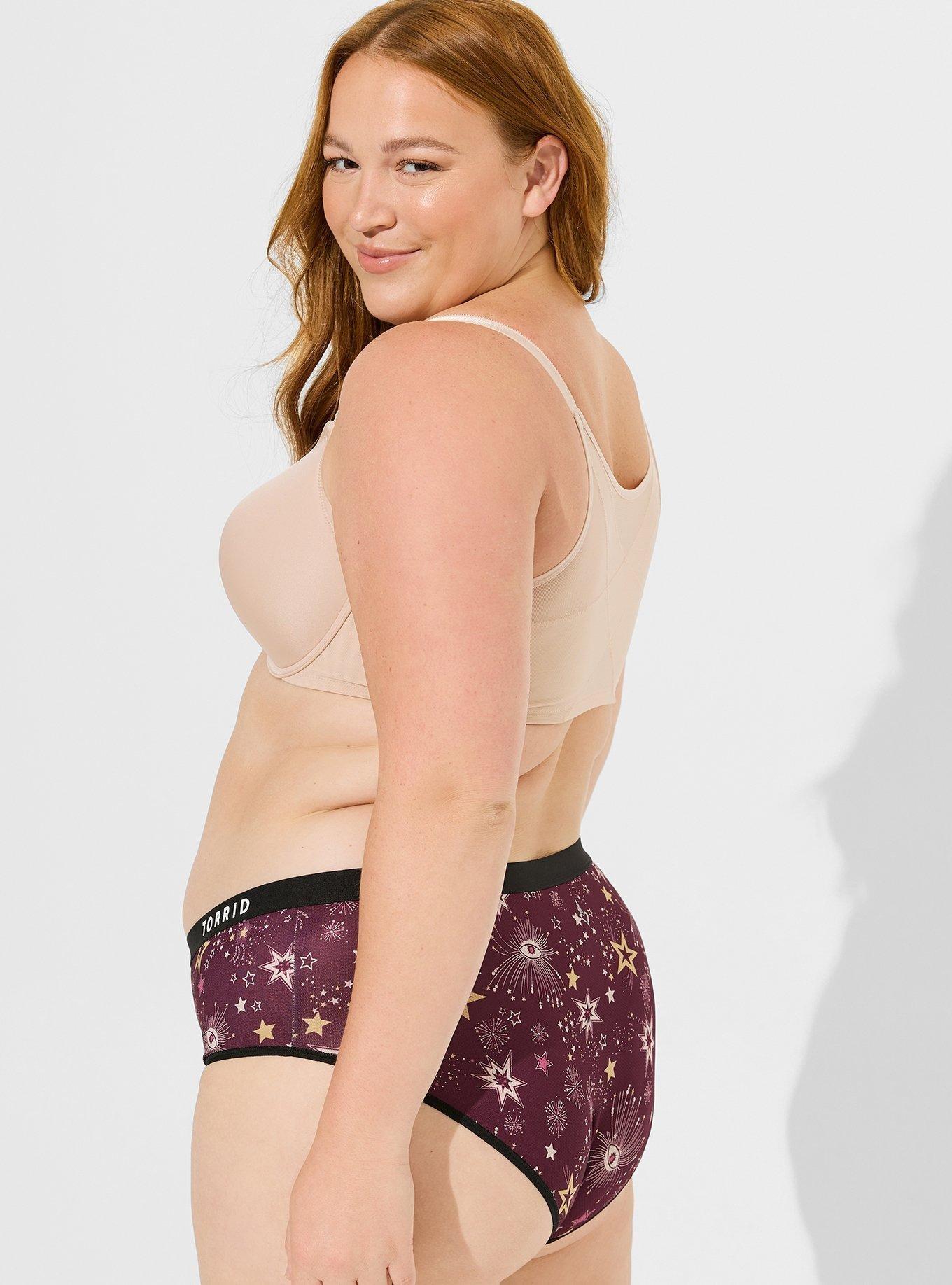 Plus Size - Active Microfiber Mid-Rise Thong Panty - Torrid