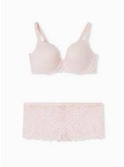 Exploded Floral Lace Mid-Rise Cheeky Panty, LOTUS PINK, alternate