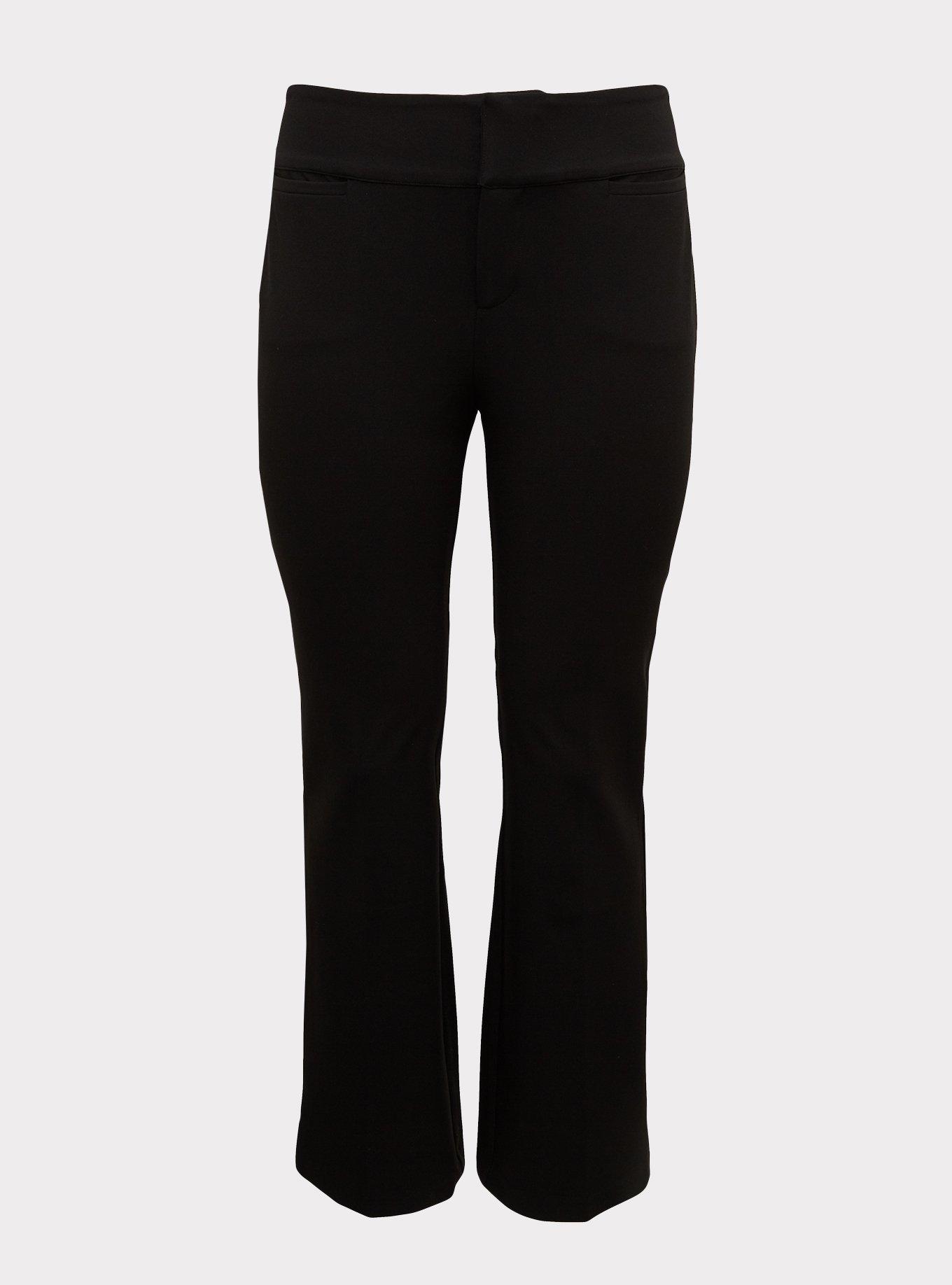 TWILL STRUCTURED PANTS - Black