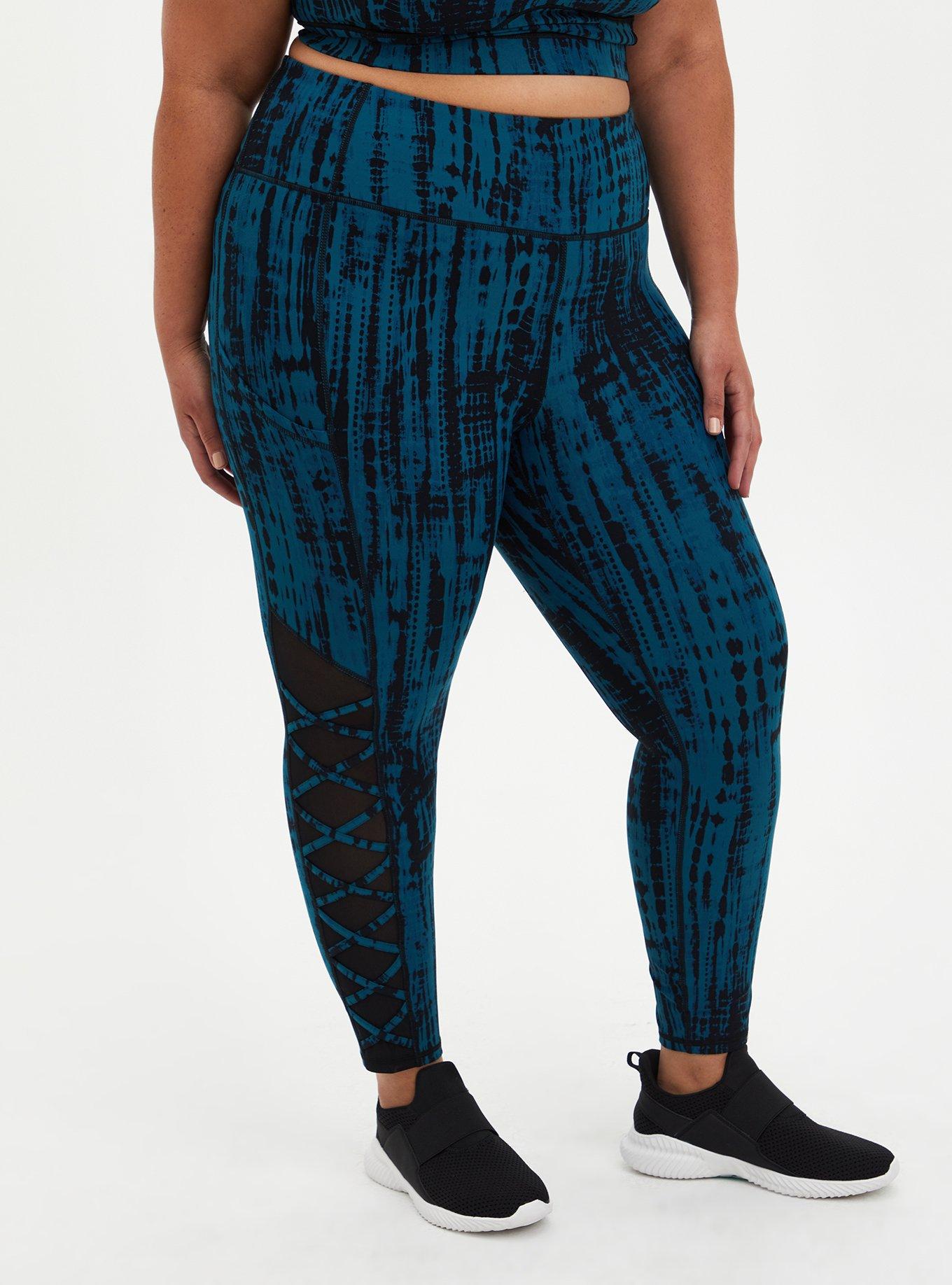 Plus Size - Performance Core Crop Lattice Detail Active Legging - Torrid