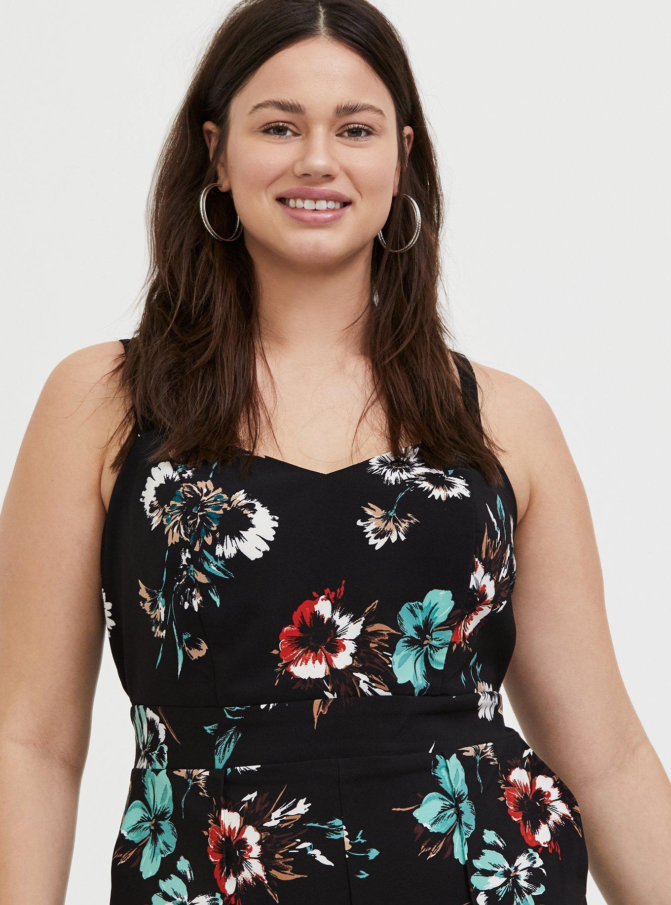 Torrid store floral jumpsuit