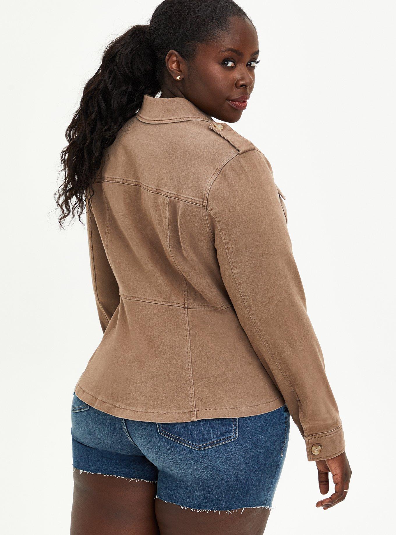 Plus Size - Twill Peplum Utility - Torrid