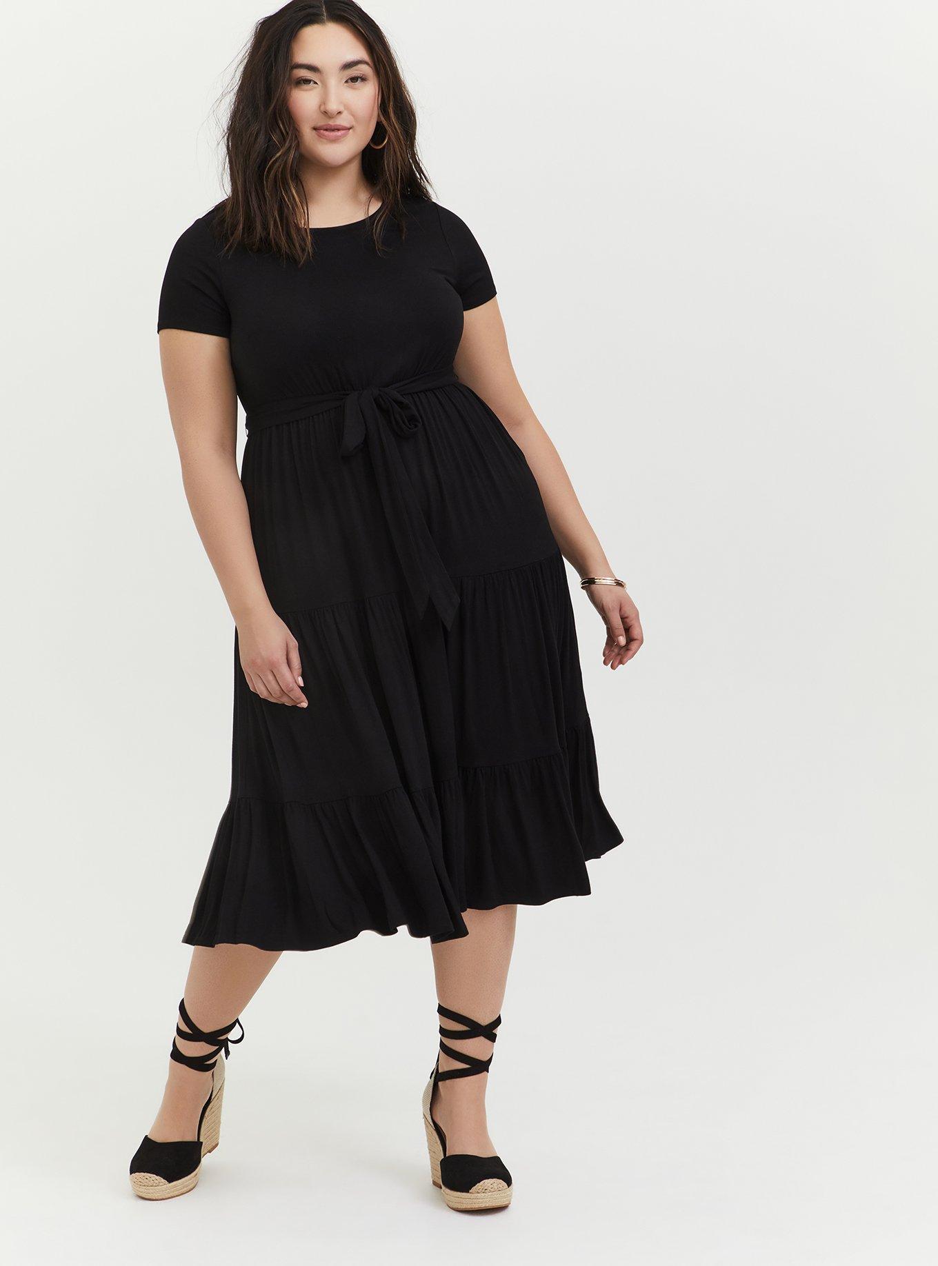 Torrid long shop black dress